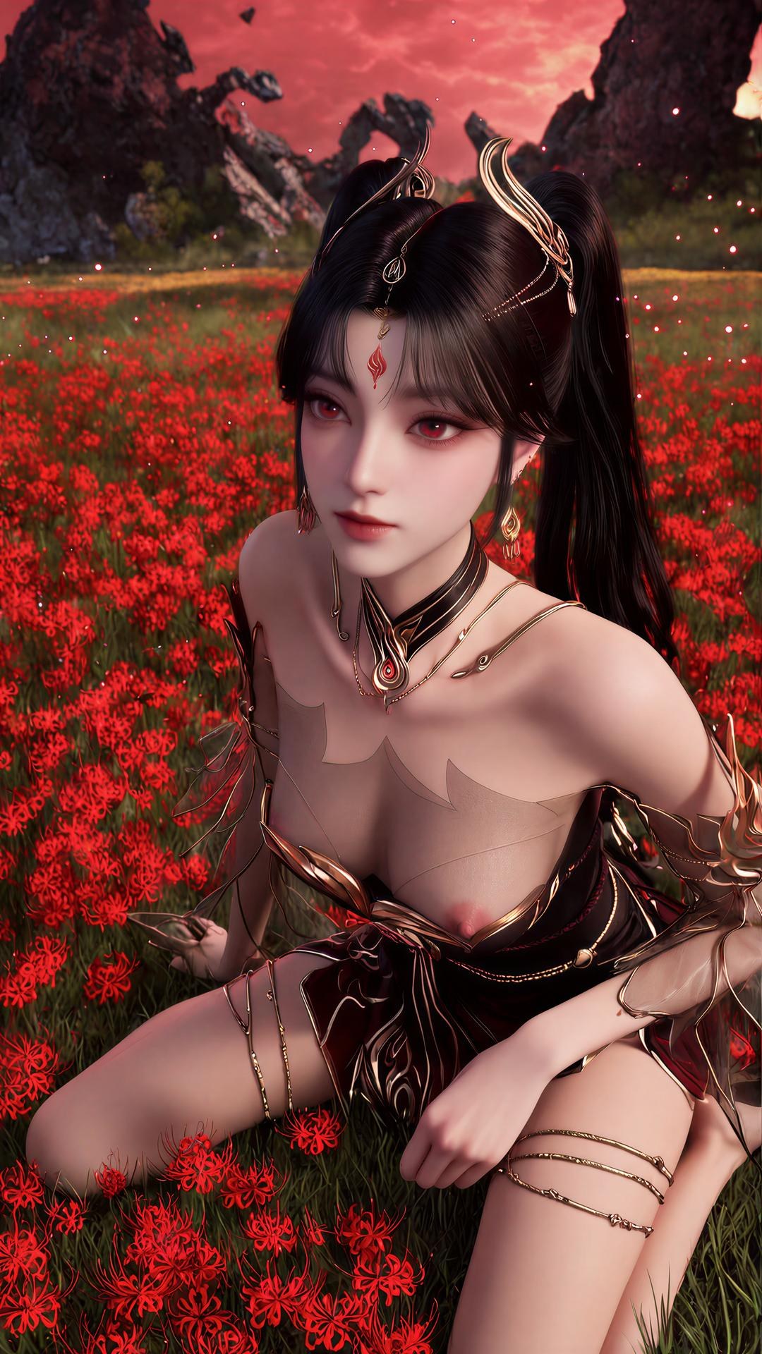 AI Porn - Dandan แกลเลอรีตัวละคร ผมยาว ทรงอกเด่น แกลเลอรี AI 102P