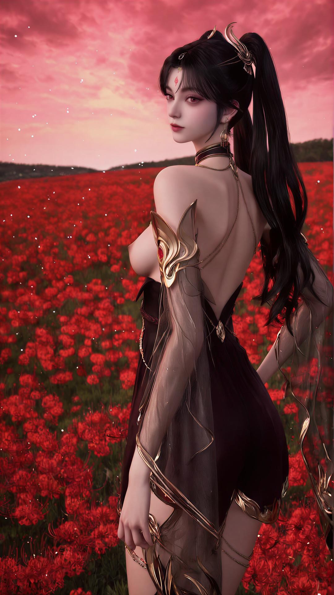 AI Porn - 蛋蛋 キャラクター画像集 ロングヘア 豊かな胸元 AI画像ギャラリー 102P