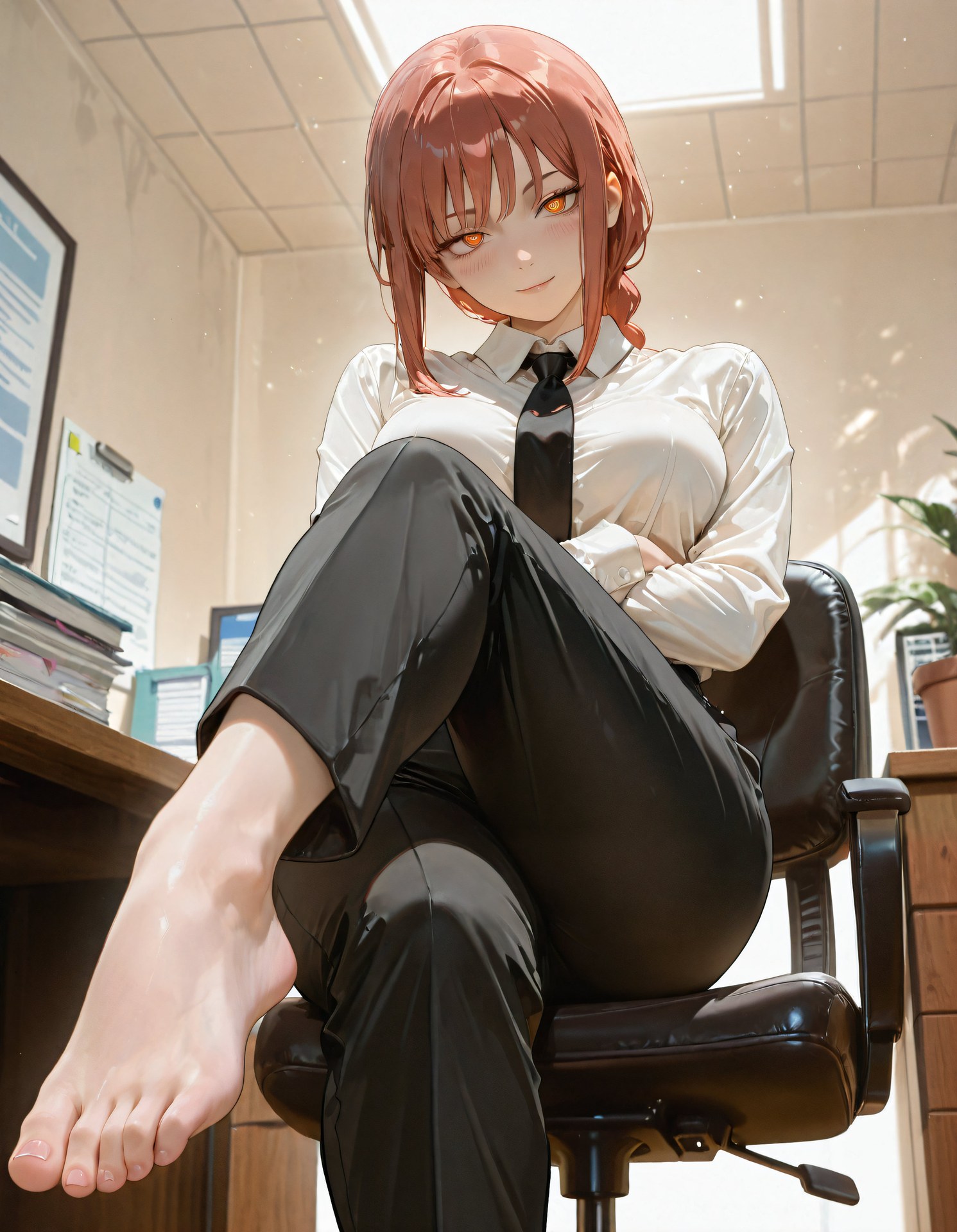 AI Porn - Chainsaw Man Makima bodysuit character gallery long hair AI Adult Gallery 103P