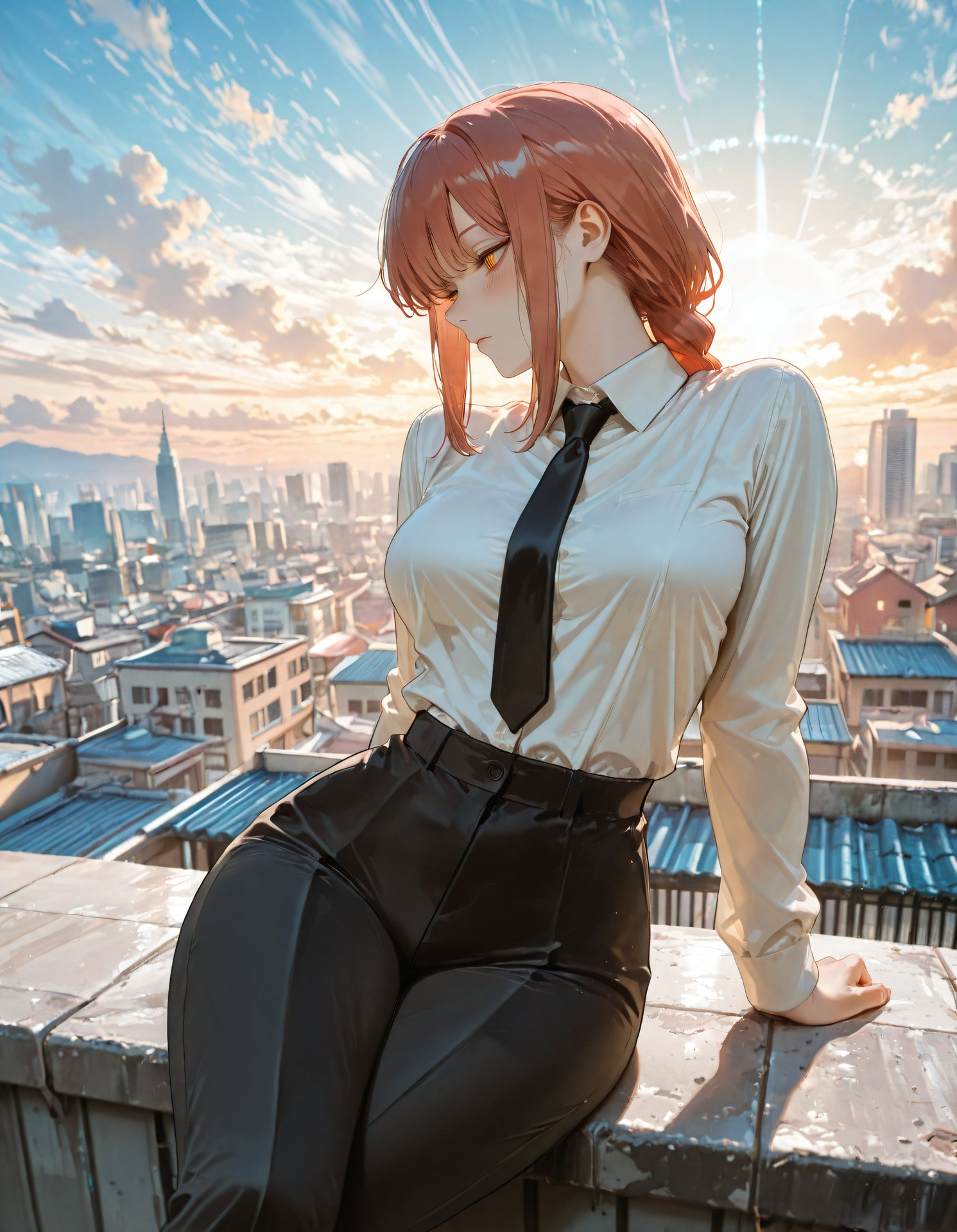 AI Porn - Chainsaw Man Makima ชุดรัดรูป แกลเลอรีตัวละคร ผมยาว แกลเลอรี AI 103P