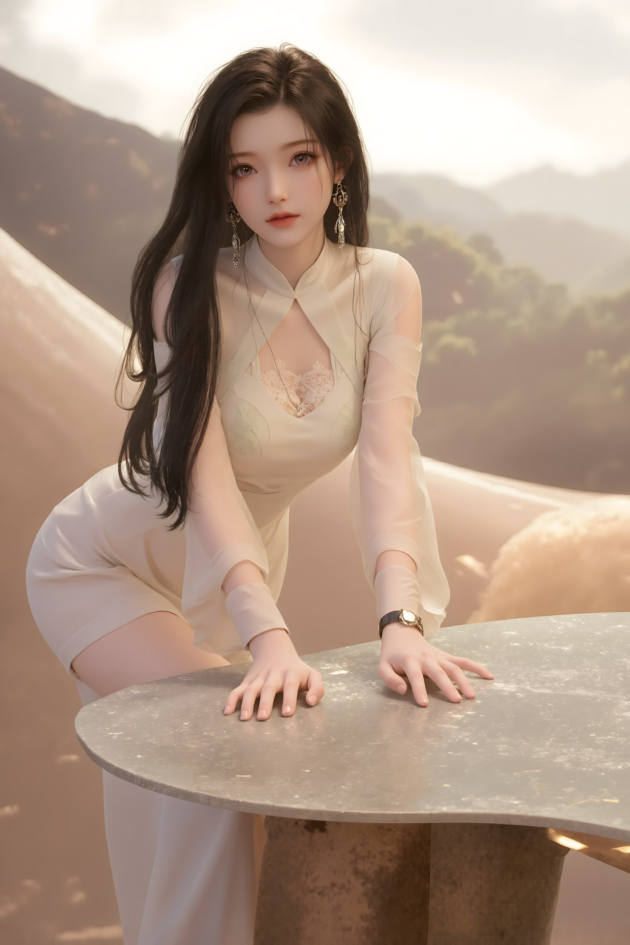 AI Porn - Lu Jiajia fantasy hanfu character gallery long hair AI Adult Gallery 61P