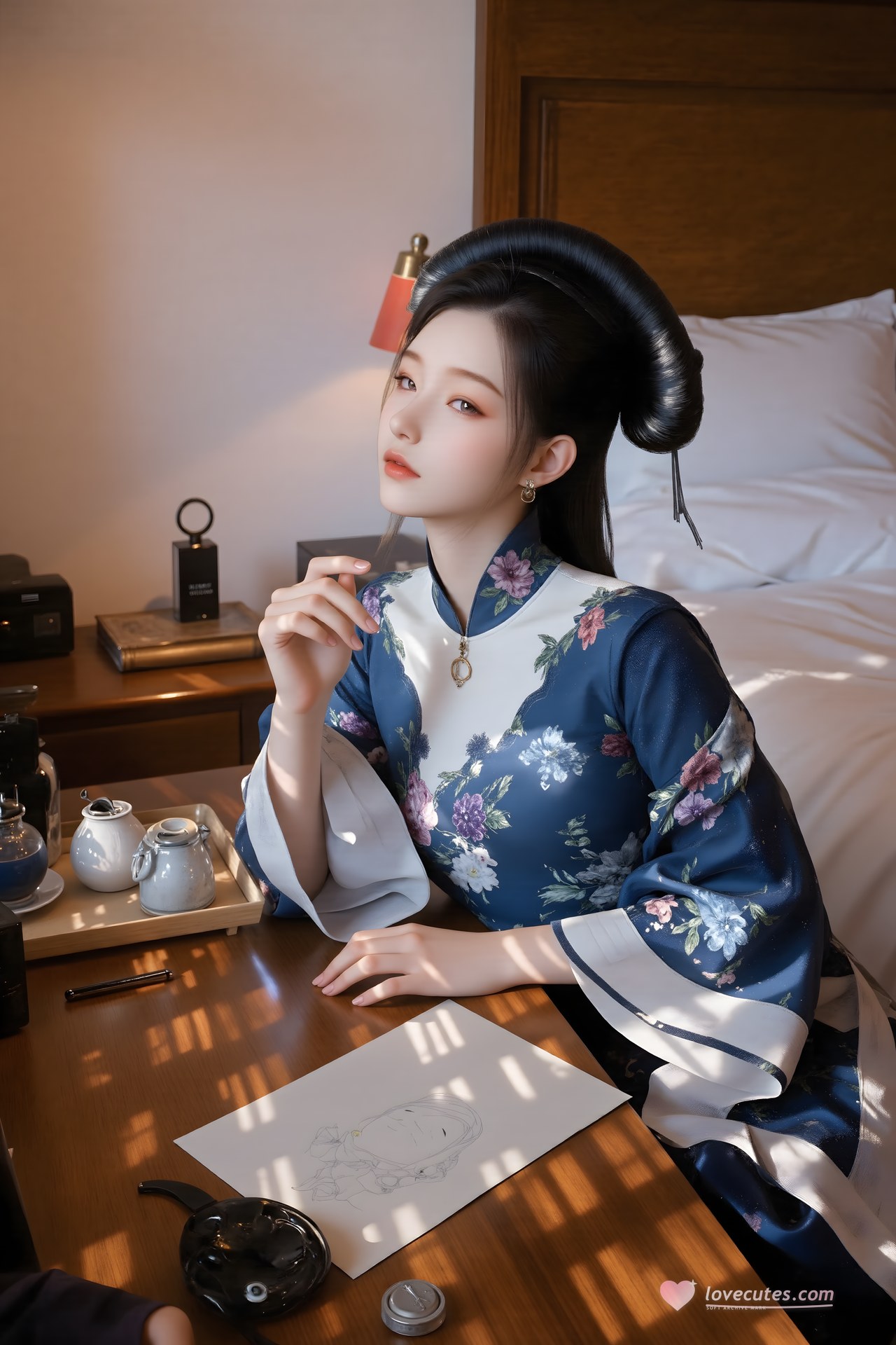 AI Porn - Lu Jiajia 고풍 캐릭터 갤러리 긴 머리 AI 이미지 갤러리 61P