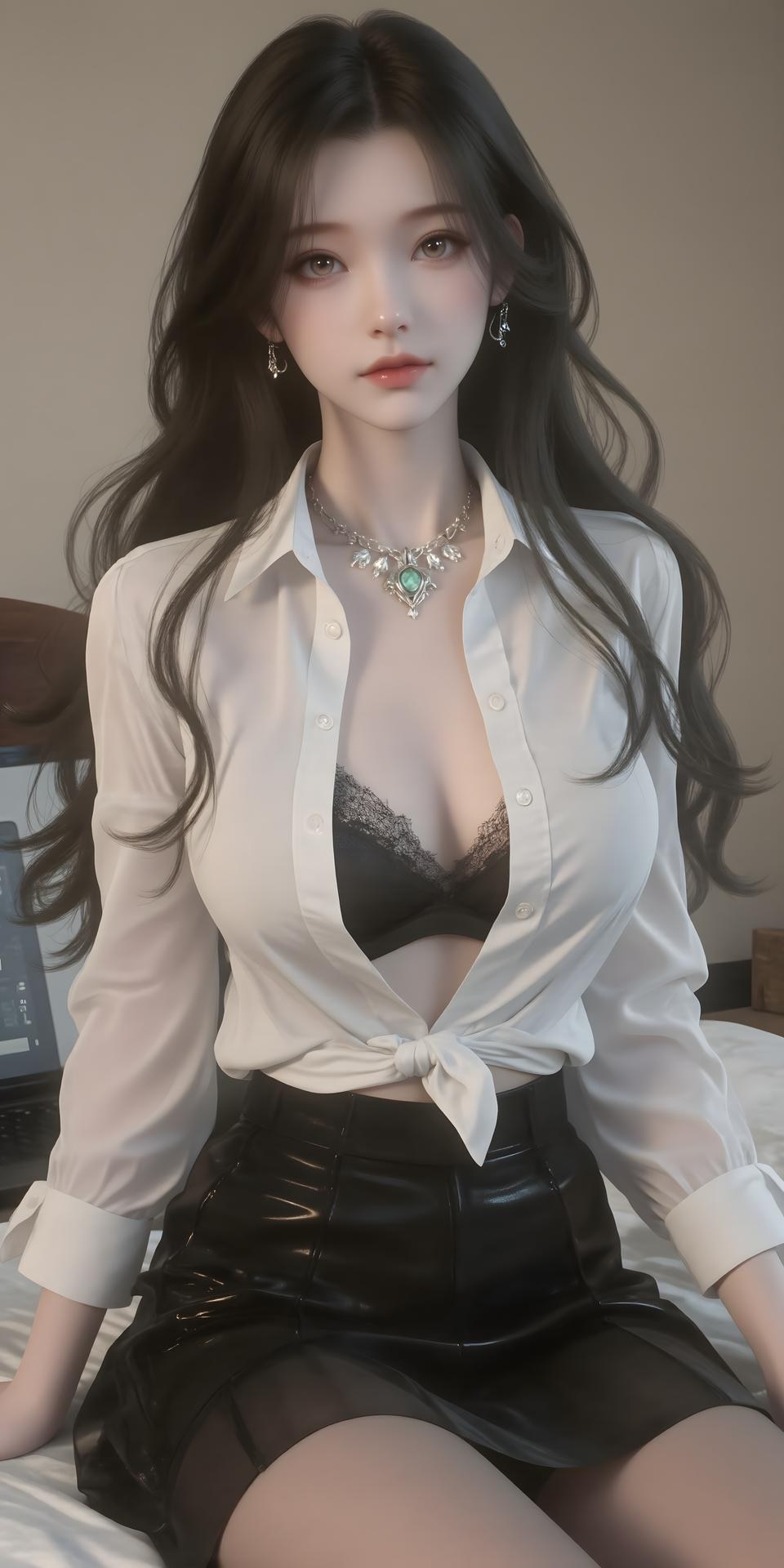 AI Porn - 陆嫁嫁：古风角色写真长发AI成人向图集 61P