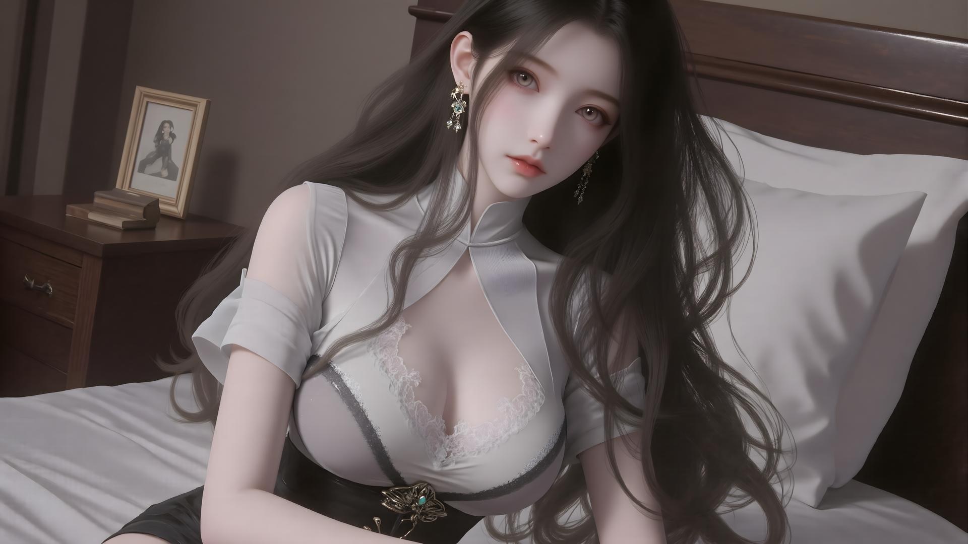 AI Porn - Lu Jiajia fantasy hanfu character gallery long hair AI Adult Gallery 61P