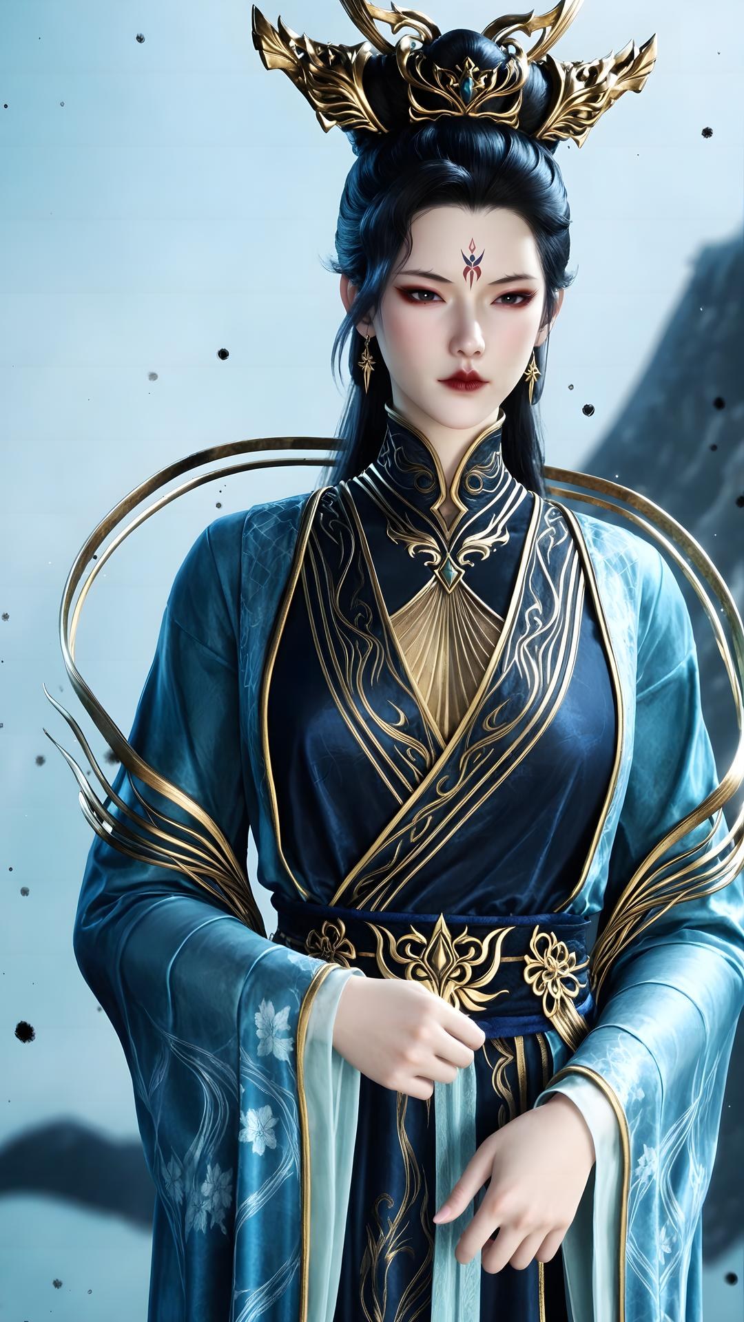 AI Porn - Qiu Dieyi fantasy hanfu character gallery long hair AI Adult Gallery 71P
