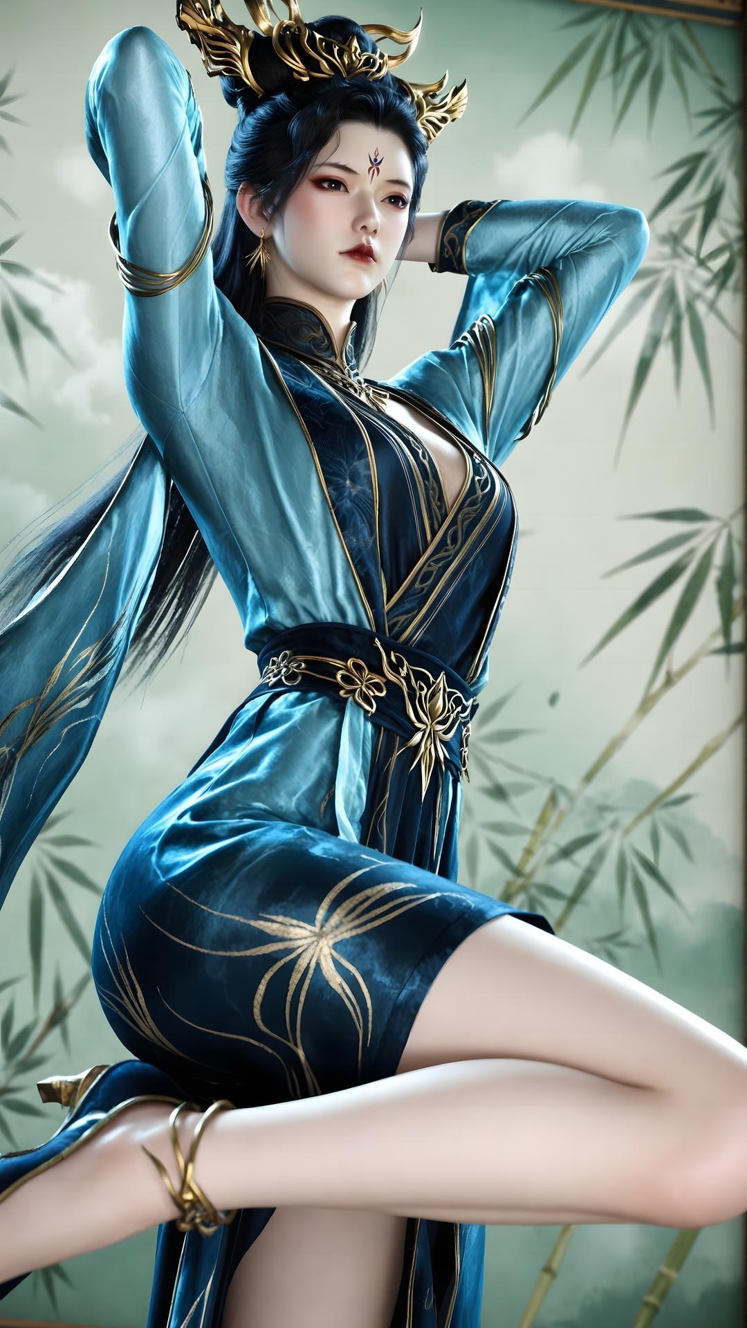 AI Porn - Qiu Dieyi fantasy hanfu character gallery long hair AI Adult Gallery 71P