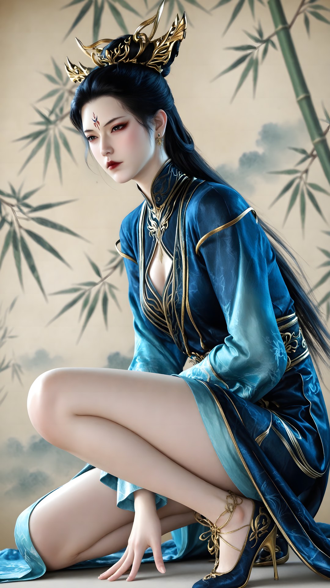 AI Porn - Qiu Dieyi 고풍 캐릭터 갤러리 긴 머리 AI 이미지 갤러리 71P
