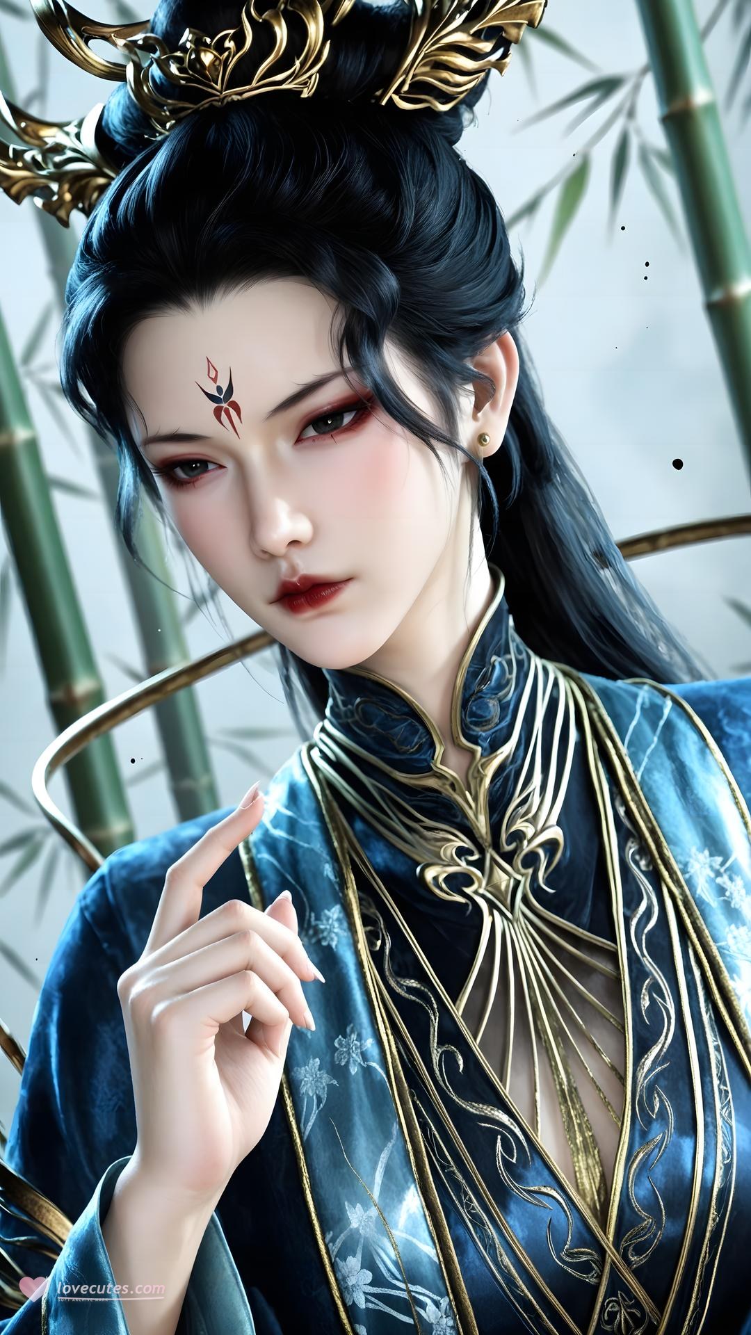 AI Porn - Qiu Dieyi 고풍 캐릭터 갤러리 긴 머리 AI 이미지 갤러리 71P
