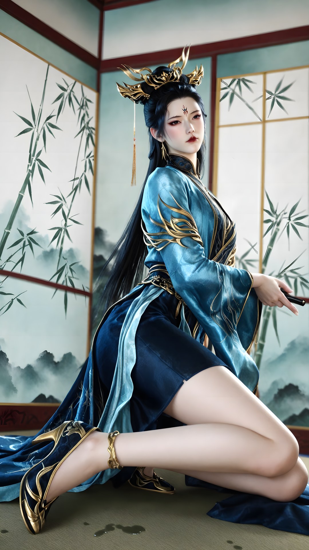 AI Porn - Qiu Dieyi 고풍 캐릭터 갤러리 긴 머리 AI 이미지 갤러리 71P