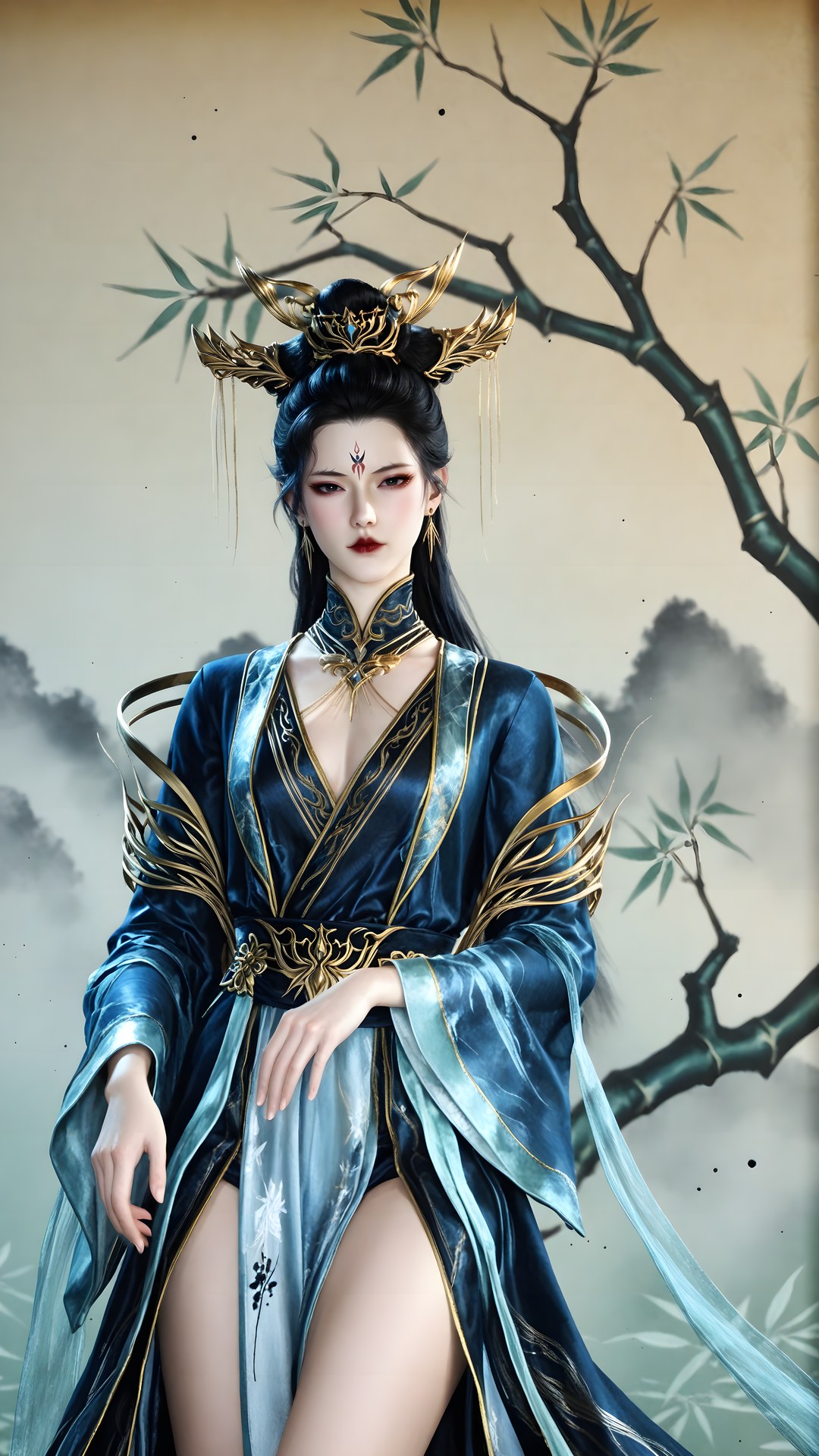 AI Porn - Qiu Dieyi 고풍 캐릭터 갤러리 긴 머리 AI 이미지 갤러리 71P