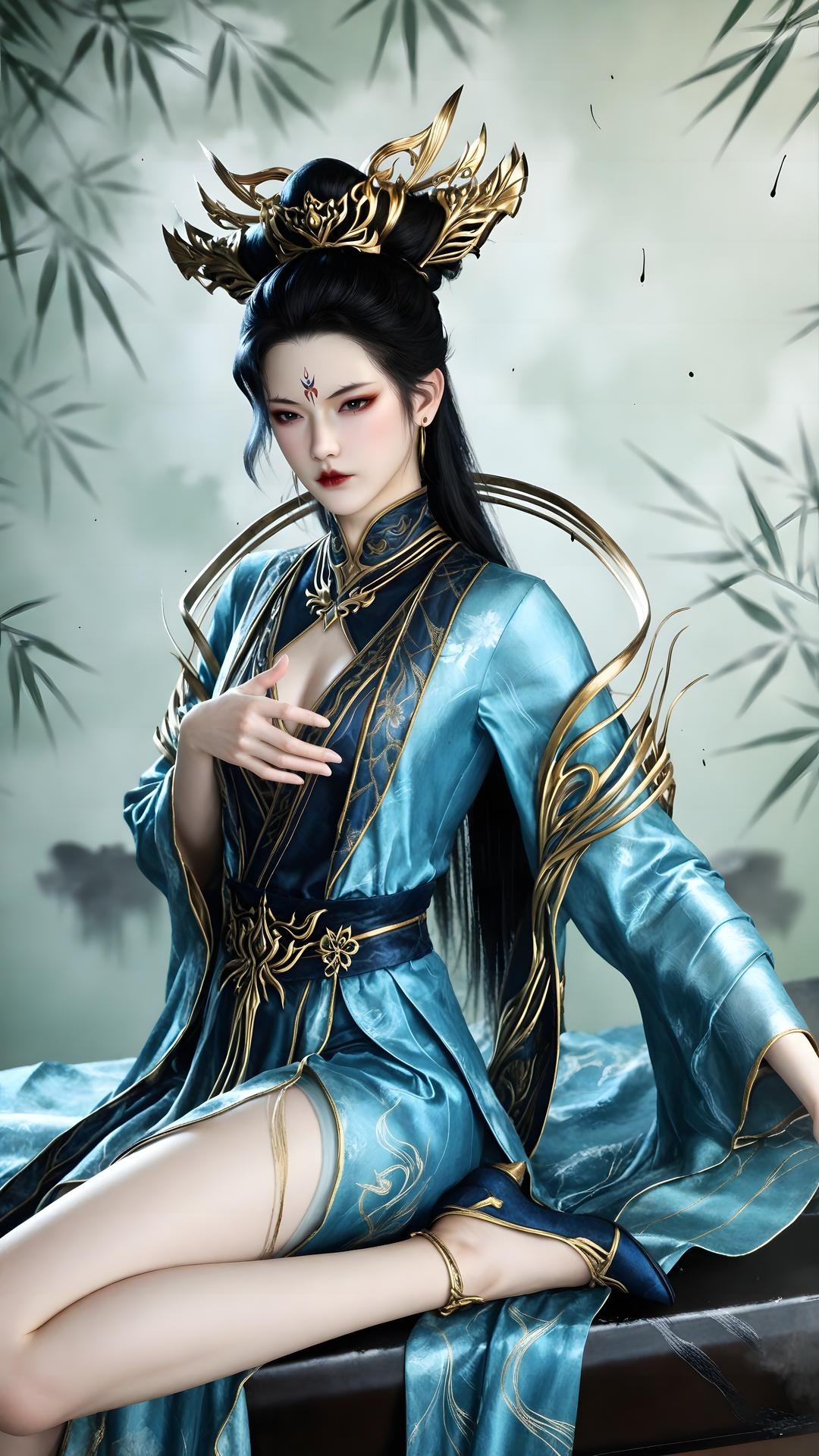 AI Porn - Qiu Dieyi 고풍 캐릭터 갤러리 긴 머리 AI 이미지 갤러리 71P
