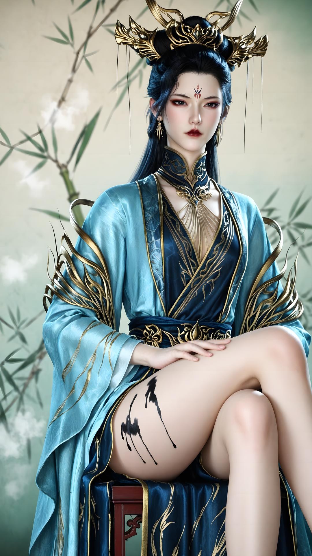 AI Porn - Qiu Dieyi 고풍 캐릭터 갤러리 긴 머리 AI 이미지 갤러리 71P