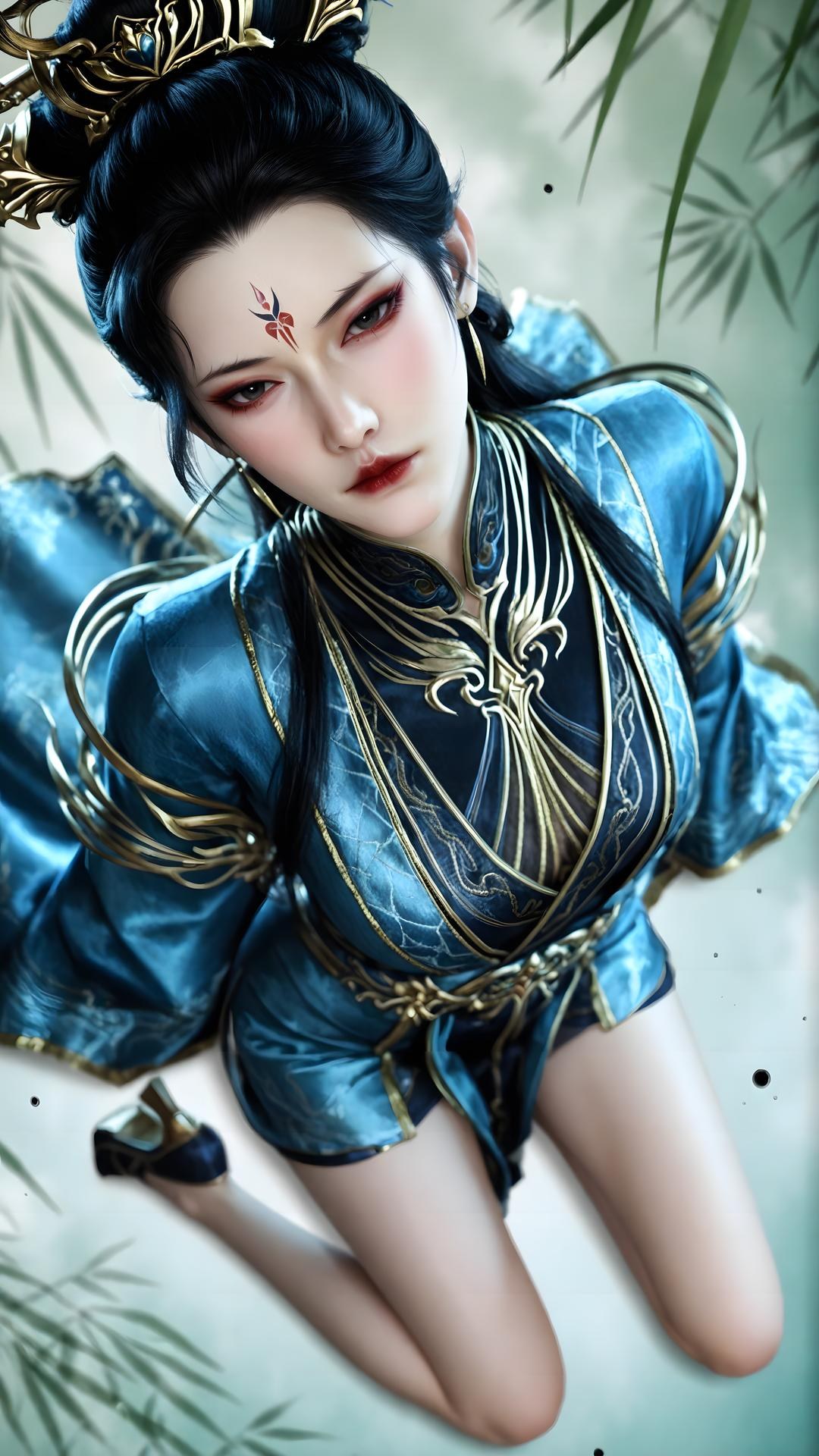 AI Porn - Qiu Dieyi fantasy hanfu character gallery long hair AI Adult Gallery 71P