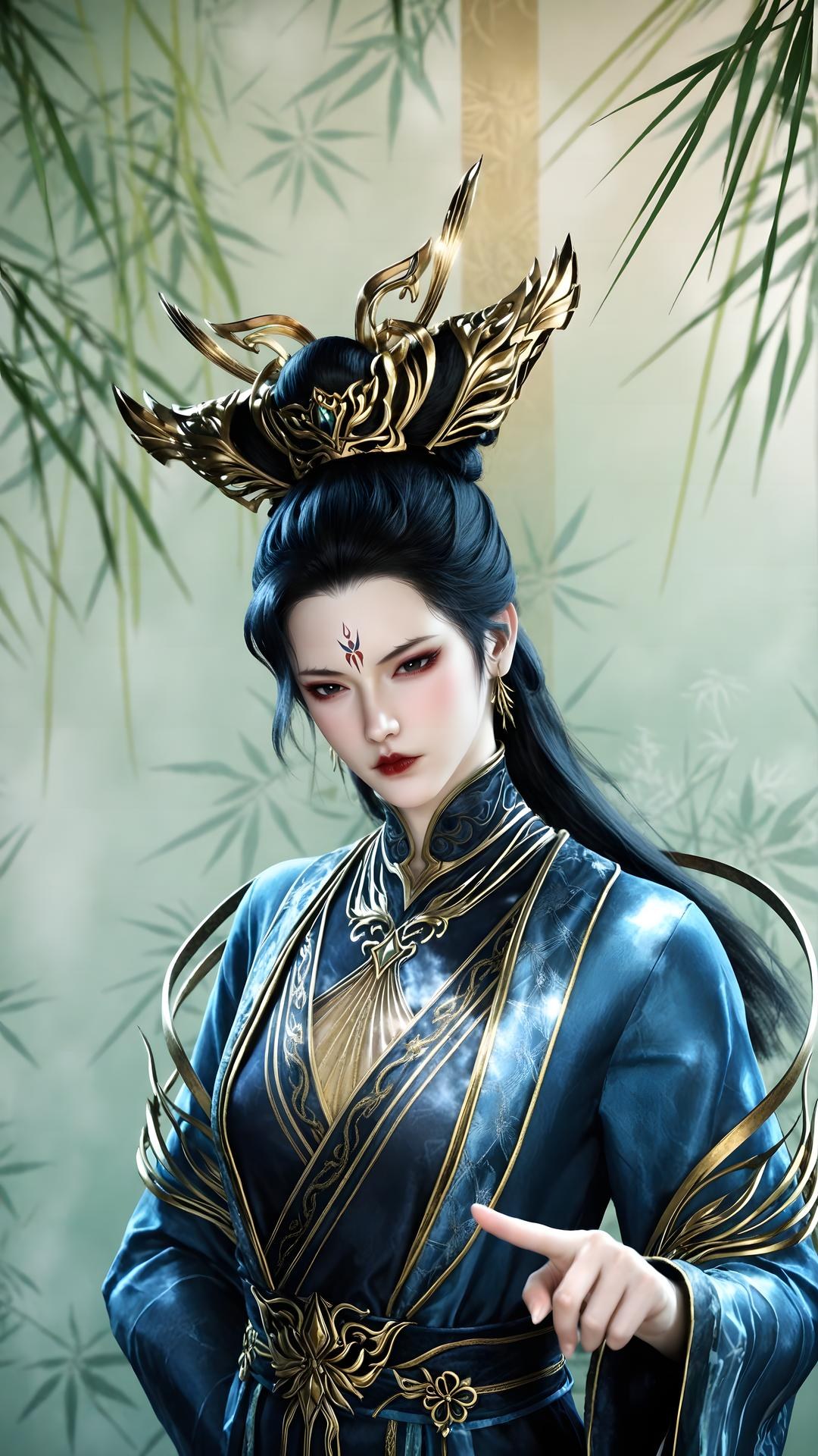 AI Porn - Qiu Dieyi fantasy hanfu character gallery long hair AI Adult Gallery 71P
