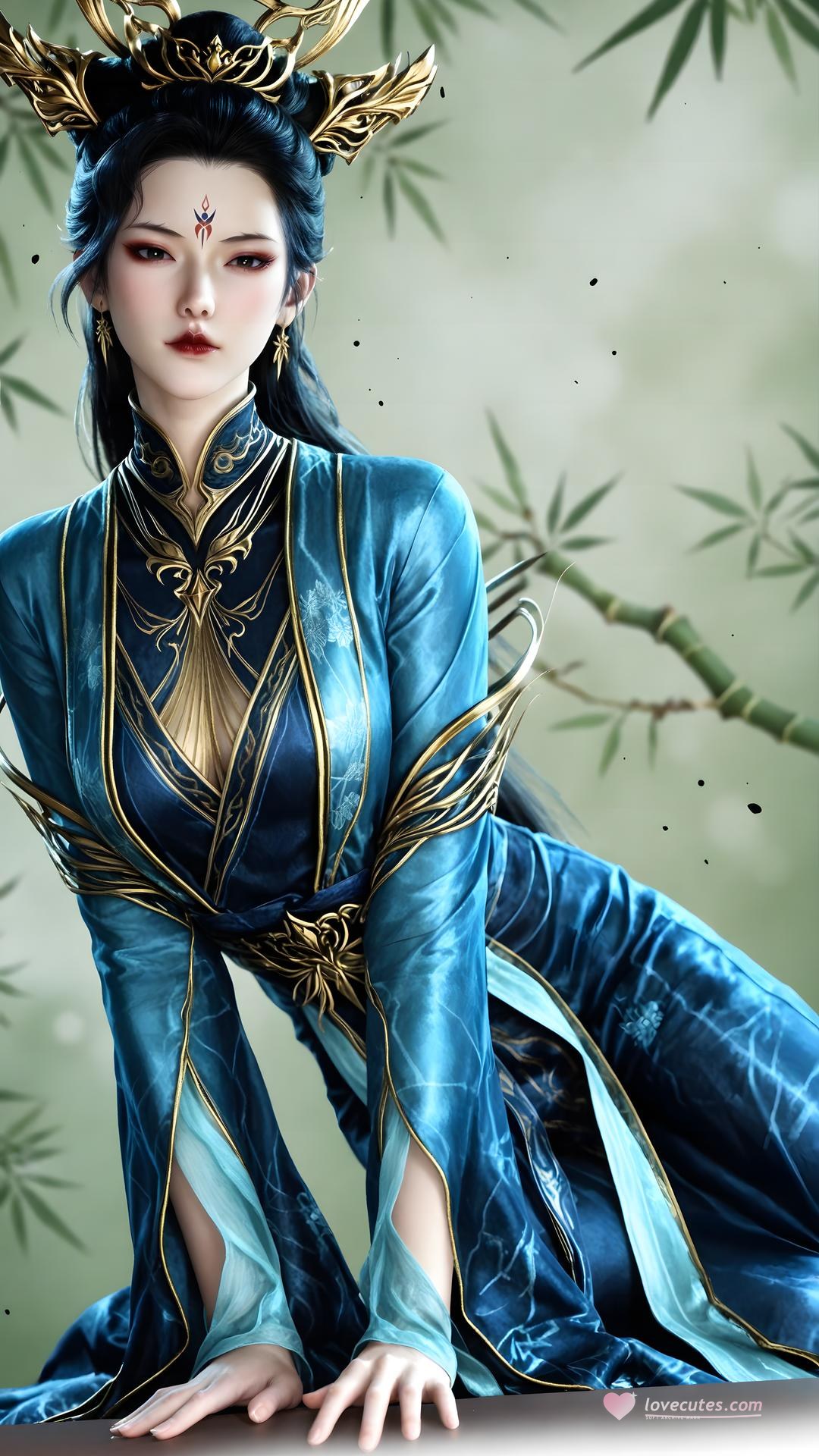 AI Porn - Qiu Dieyi fantasy hanfu character gallery long hair AI Adult Gallery 71P