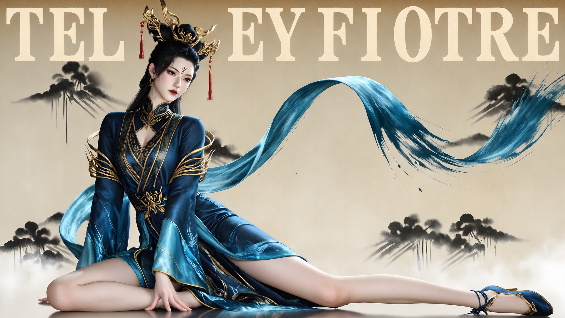 AI Porn - Qiu Dieyi fantasy hanfu character gallery long hair AI Adult Gallery 71P