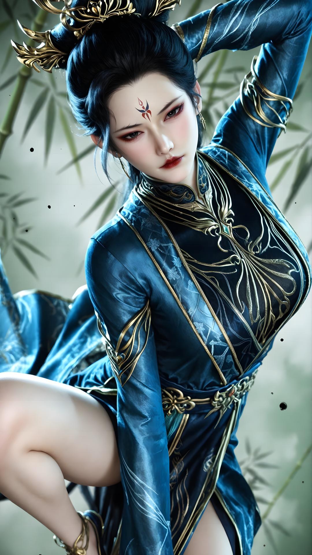 AI Porn - 裘蝶衣：古风角色寫真長髮AI成人向圖集 71P