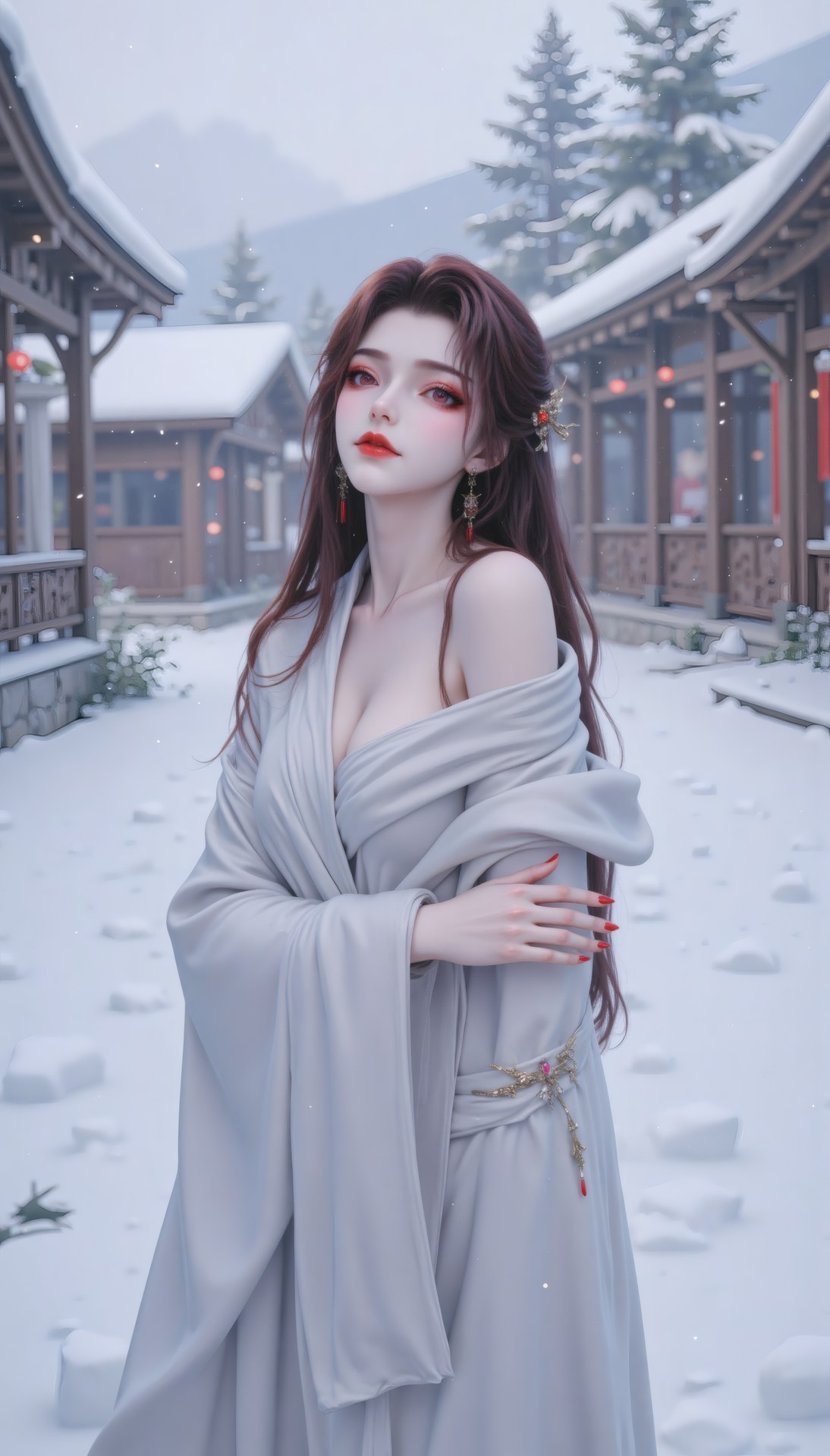 AI Porn - Xidi cổ phong bộ ảnh nhân vật tóc dài bộ sưu tập AI 71P