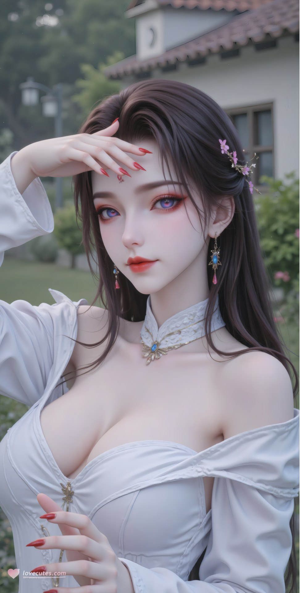 AI Porn - Xidi cổ phong bộ ảnh nhân vật tóc dài bộ sưu tập AI 71P