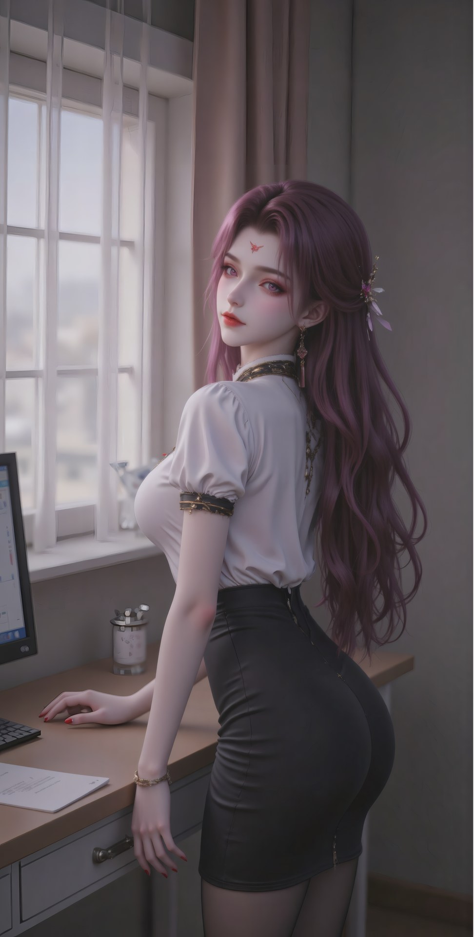 AI Porn - Xidi 고풍 캐릭터 갤러리 긴 머리 AI 이미지 갤러리 71P