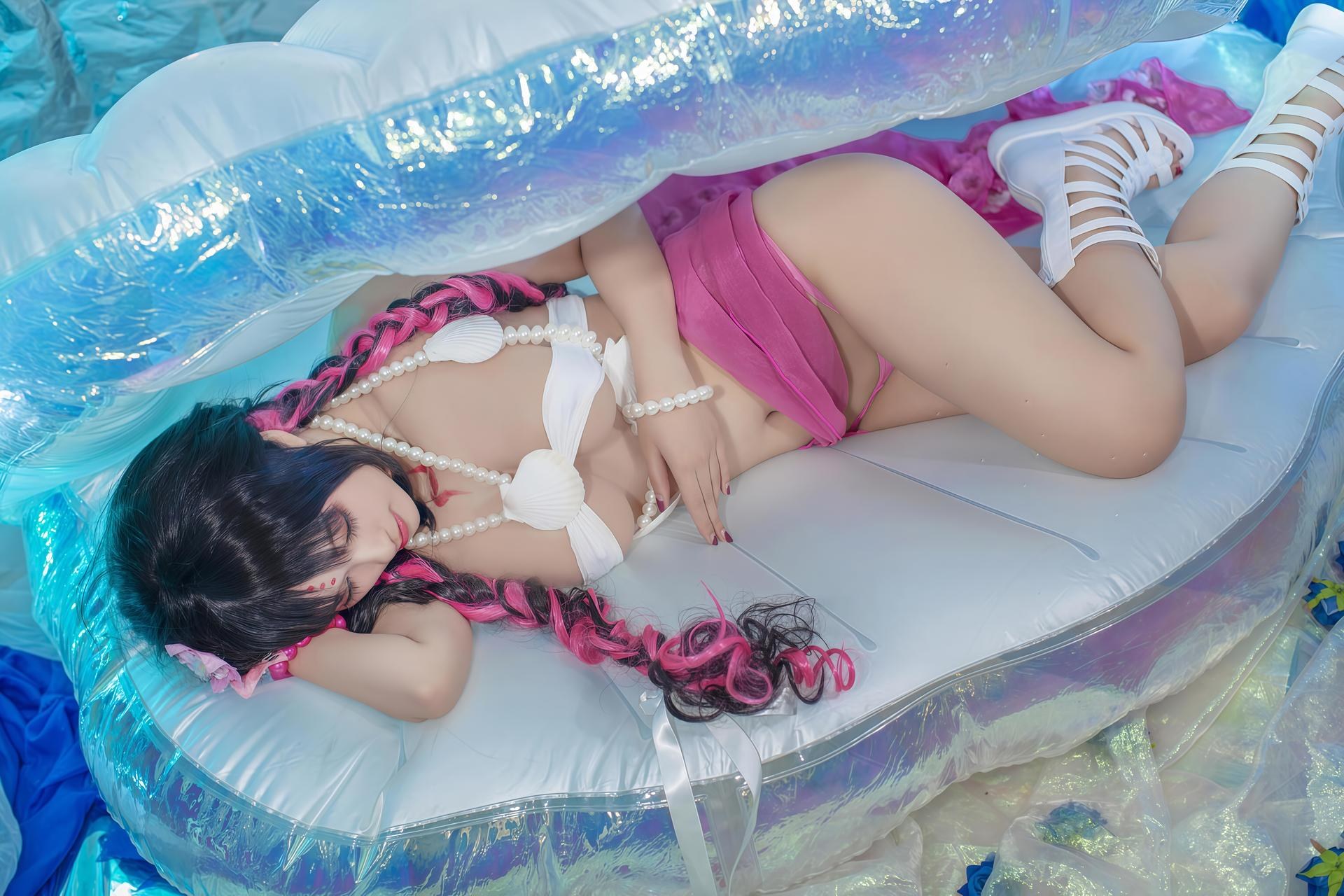 [cosplay] LoLiSAMA - 셋쇼인 수영복 코스프레 34P