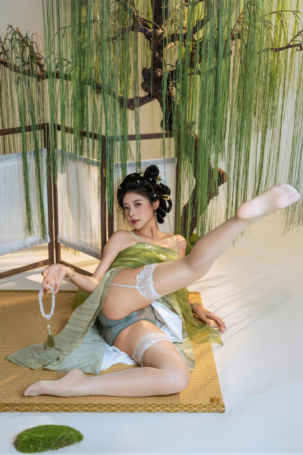 [Cosplay] Naixi Nice - Shicui hán phục xanh 90P1V