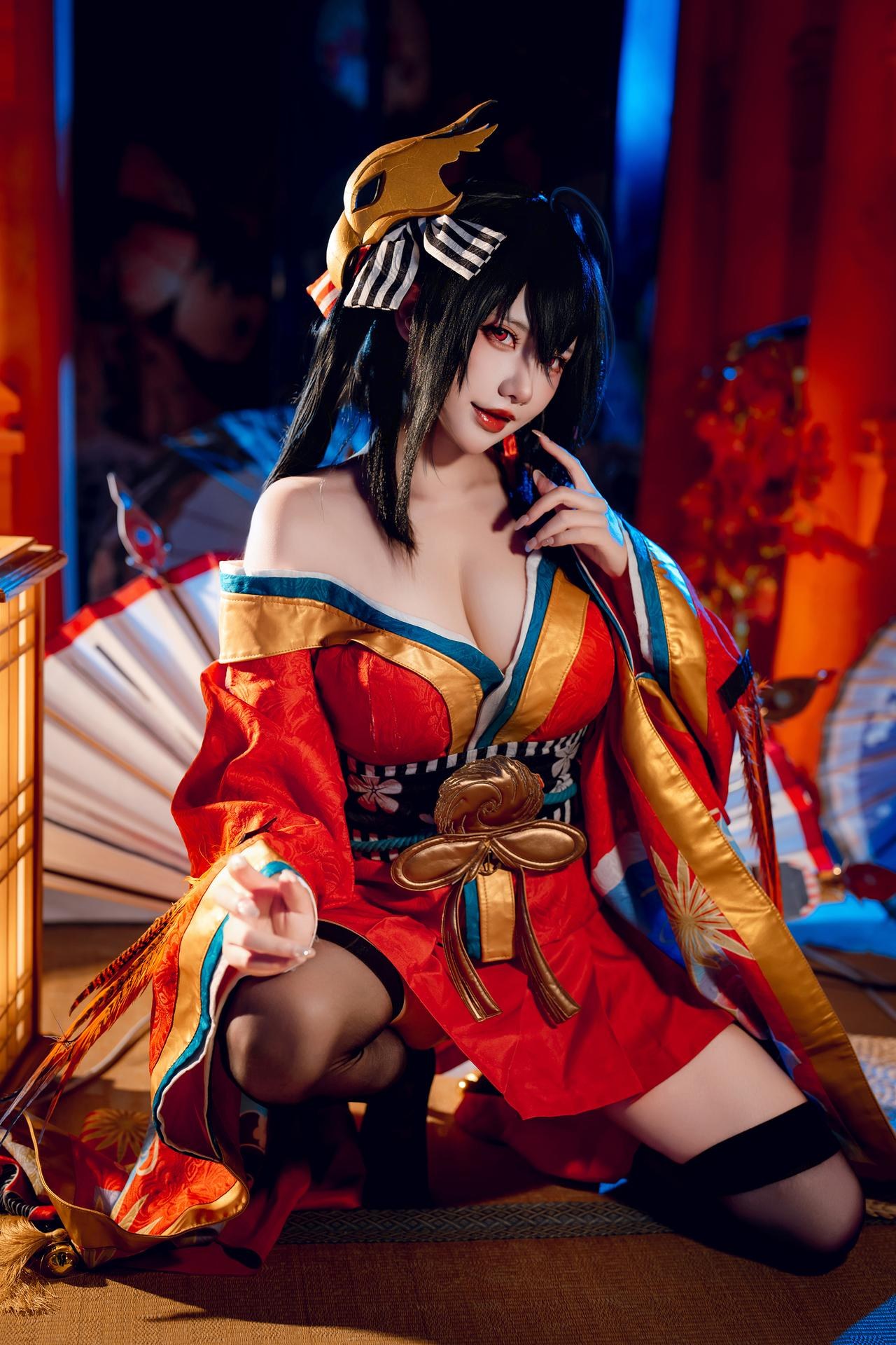 [Cosplay] Shiyi Zhi Xiongzai Ma - Taihou kimono shrine set 50P