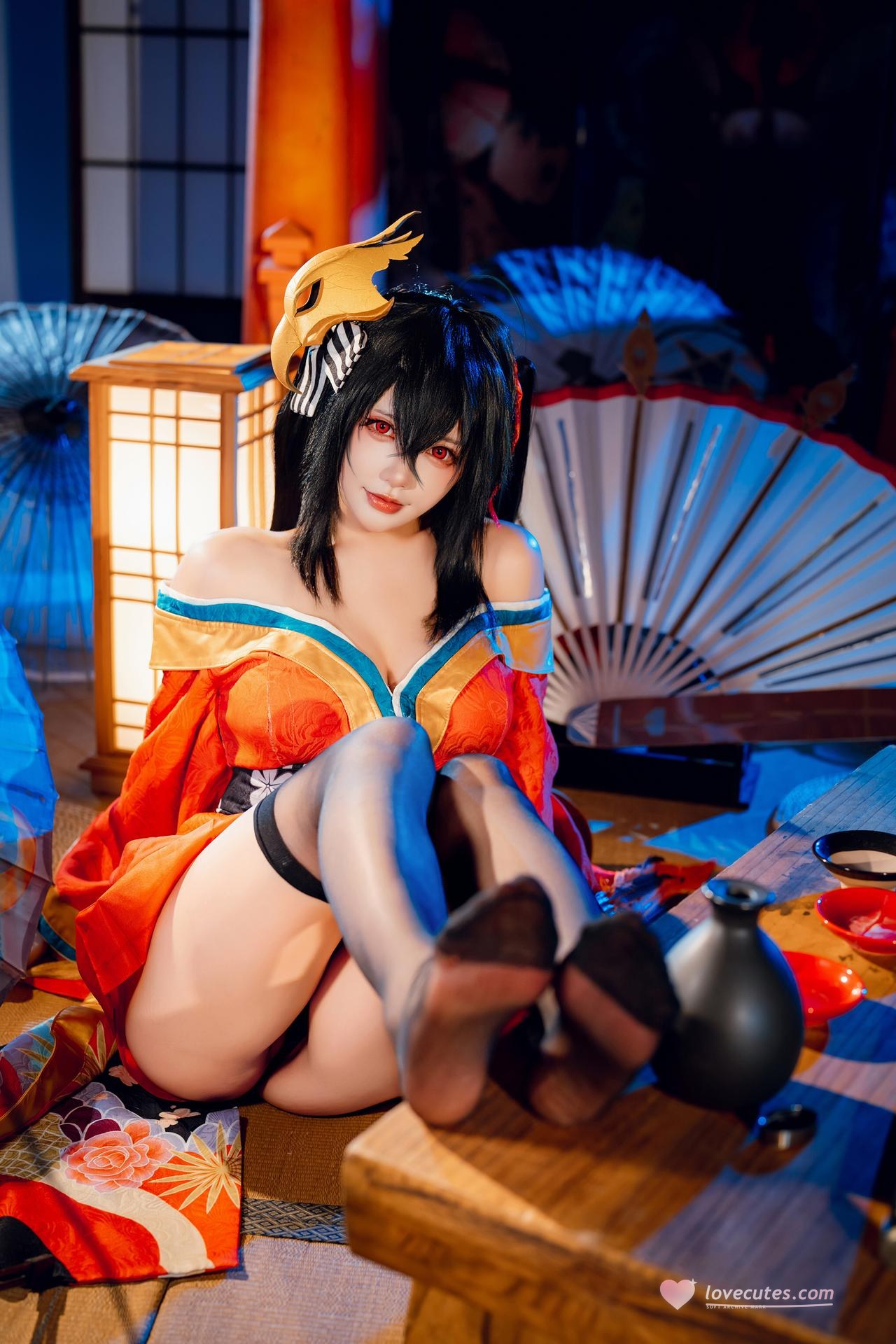 [Cosplay] Shiyi Zhi Xiongzai Ma - Taihou kimono shrine set 50P
