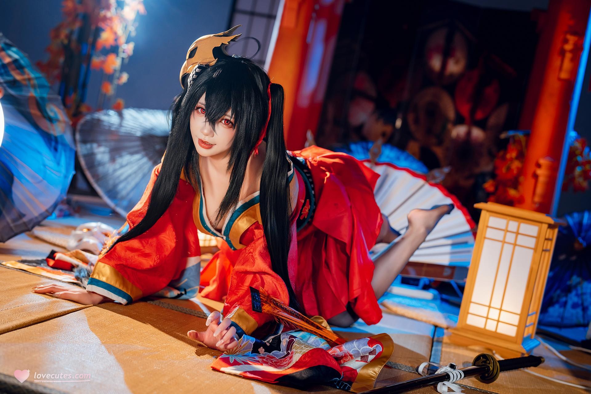 [Cosplay] Shiyi Zhi Xiongzai Ma - Taihou kimono shrine set 50P