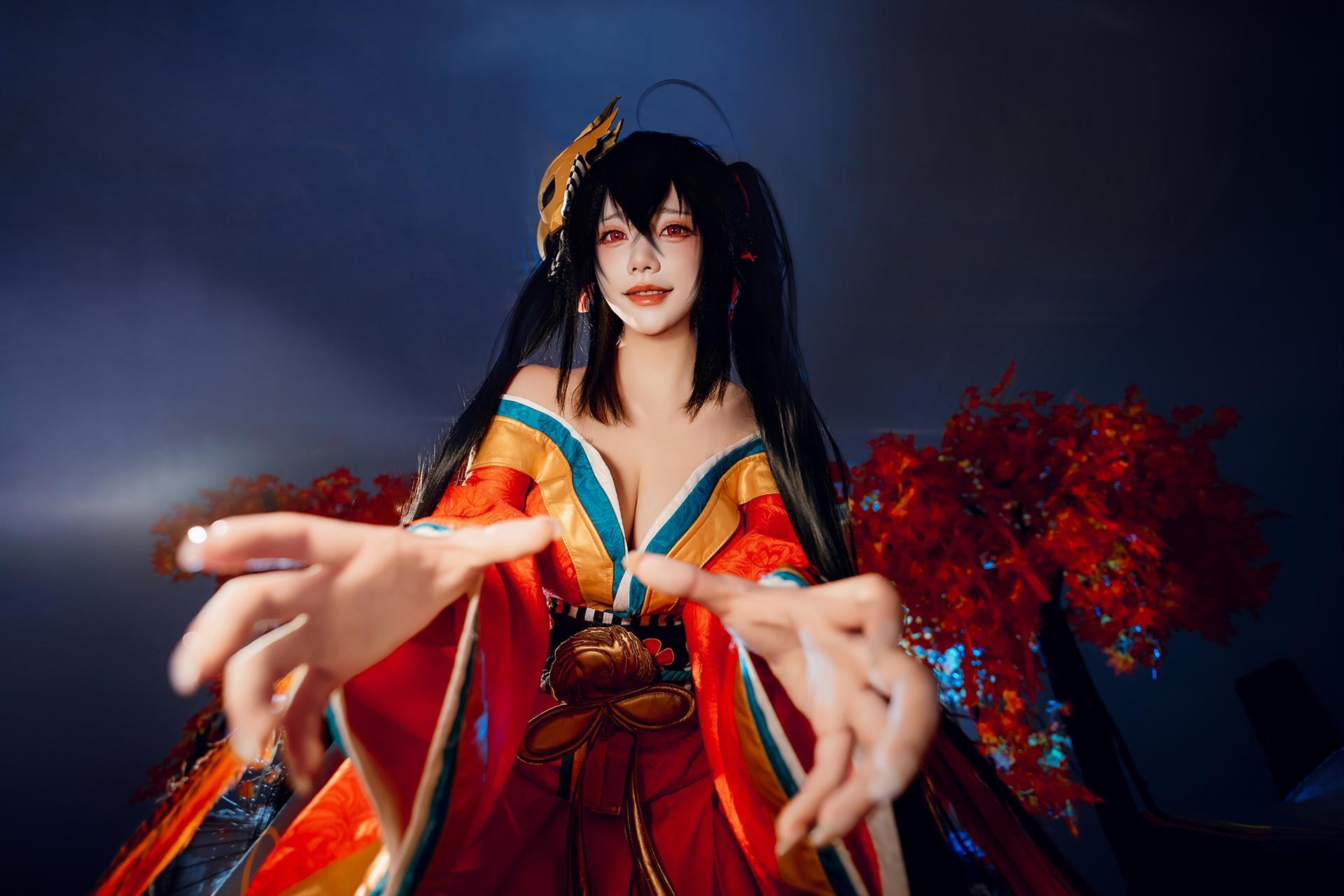 [Cosplay] Shiyi Zhi Xiongzai Ma - Taihou kimono shrine set 50P