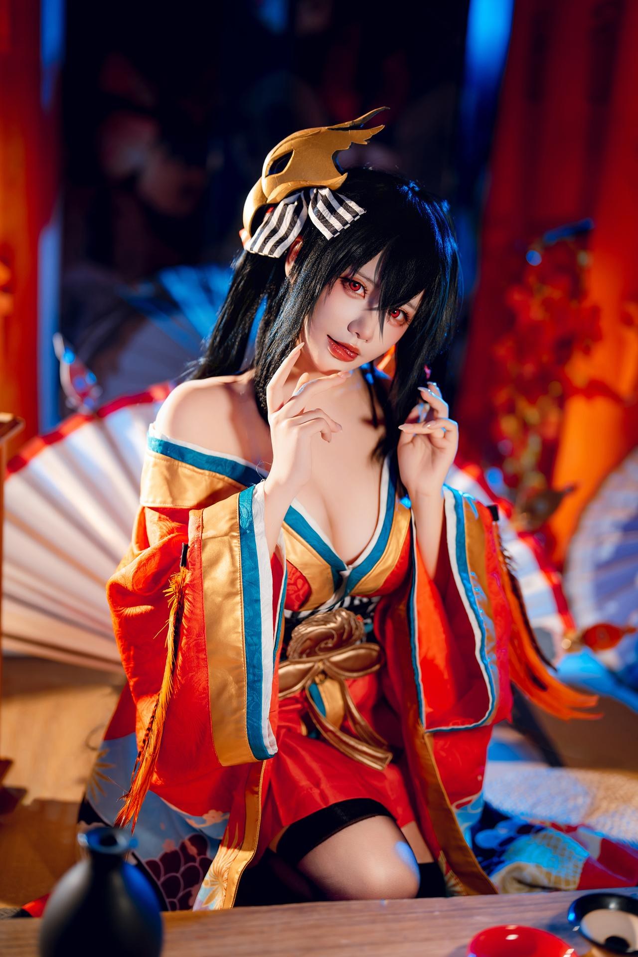 [Cosplay] Shiyi Zhi Xiongzai Ma - Taihou kimono shrine set 50P