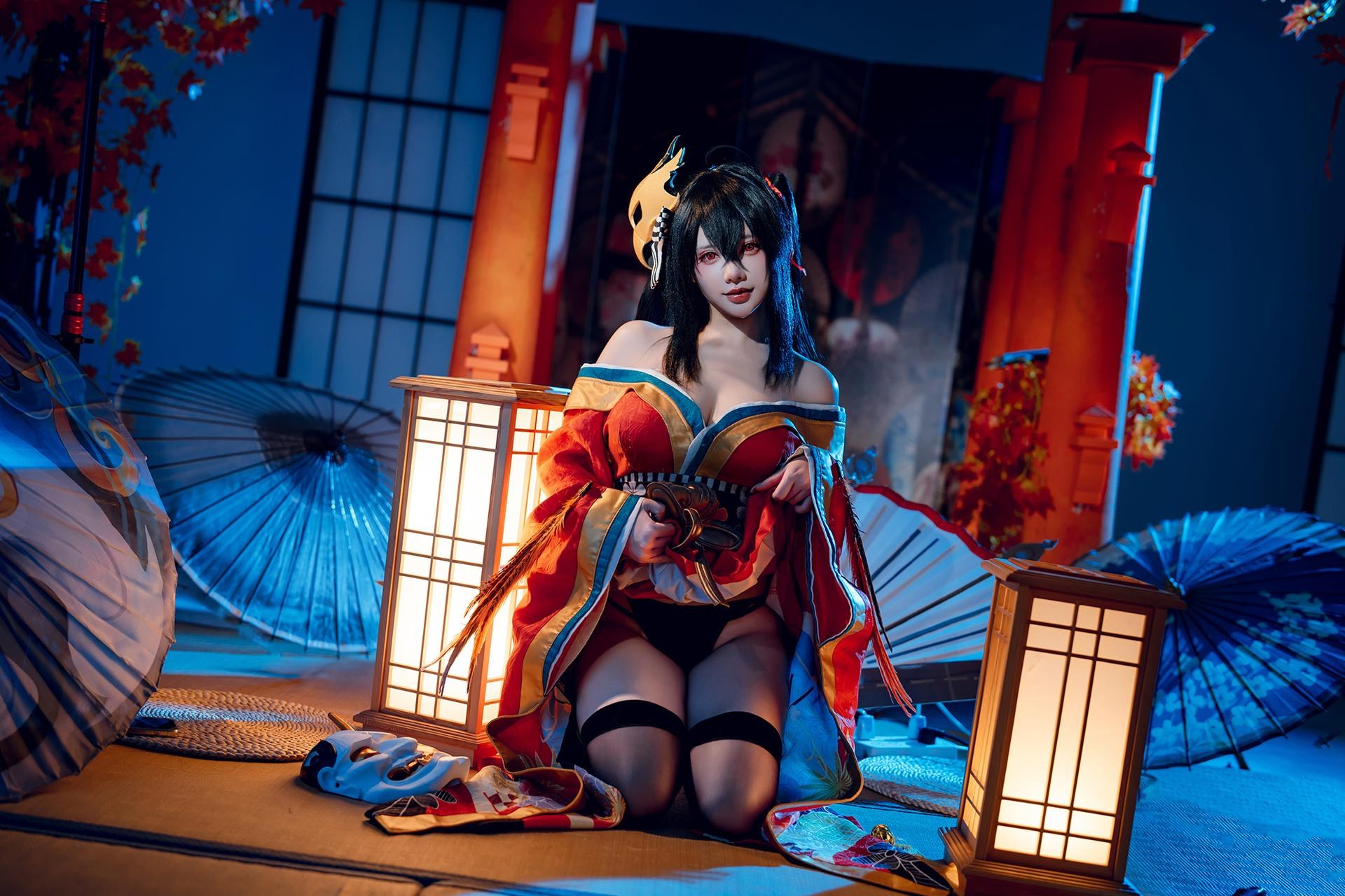 [Cosplay] Shiyi Zhi Xiongzai Ma - Taihou kimono shrine set 50P