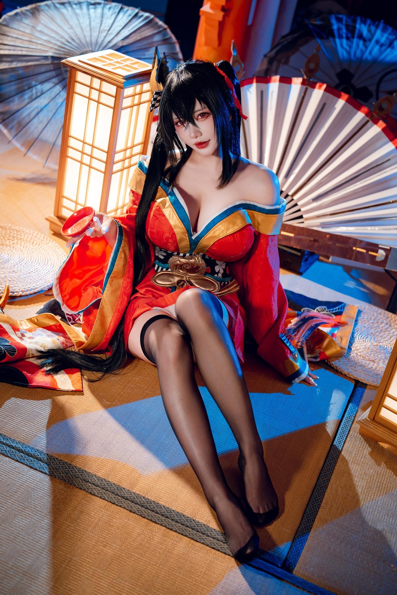 [Cosplay] Shiyi Zhi Xiongzai Ma - Taihou kimono shrine set 50P