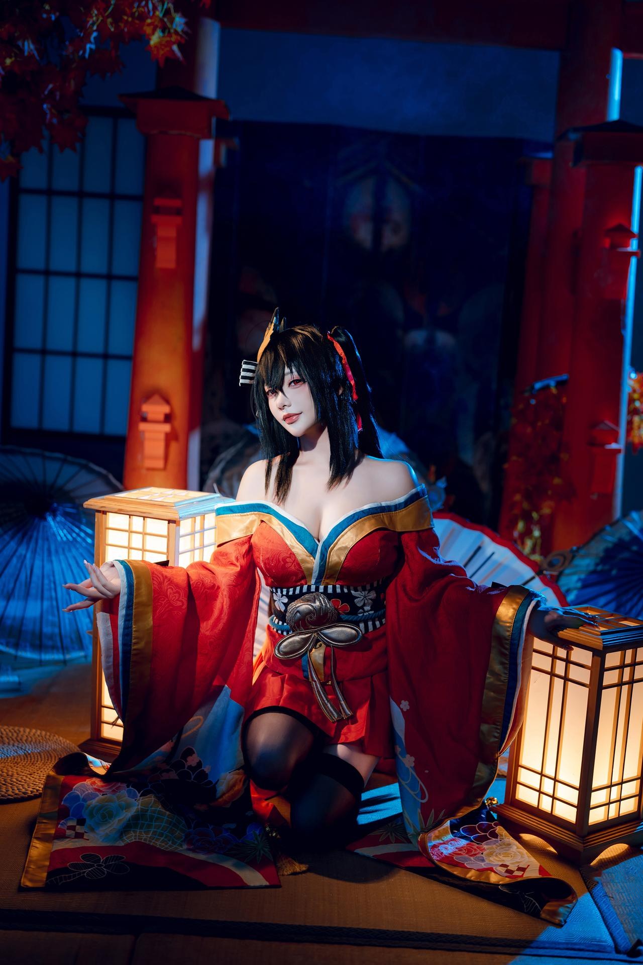 [Cosplay] Shiyi Zhi Xiongzai Ma - Taihou kimono shrine set 50P