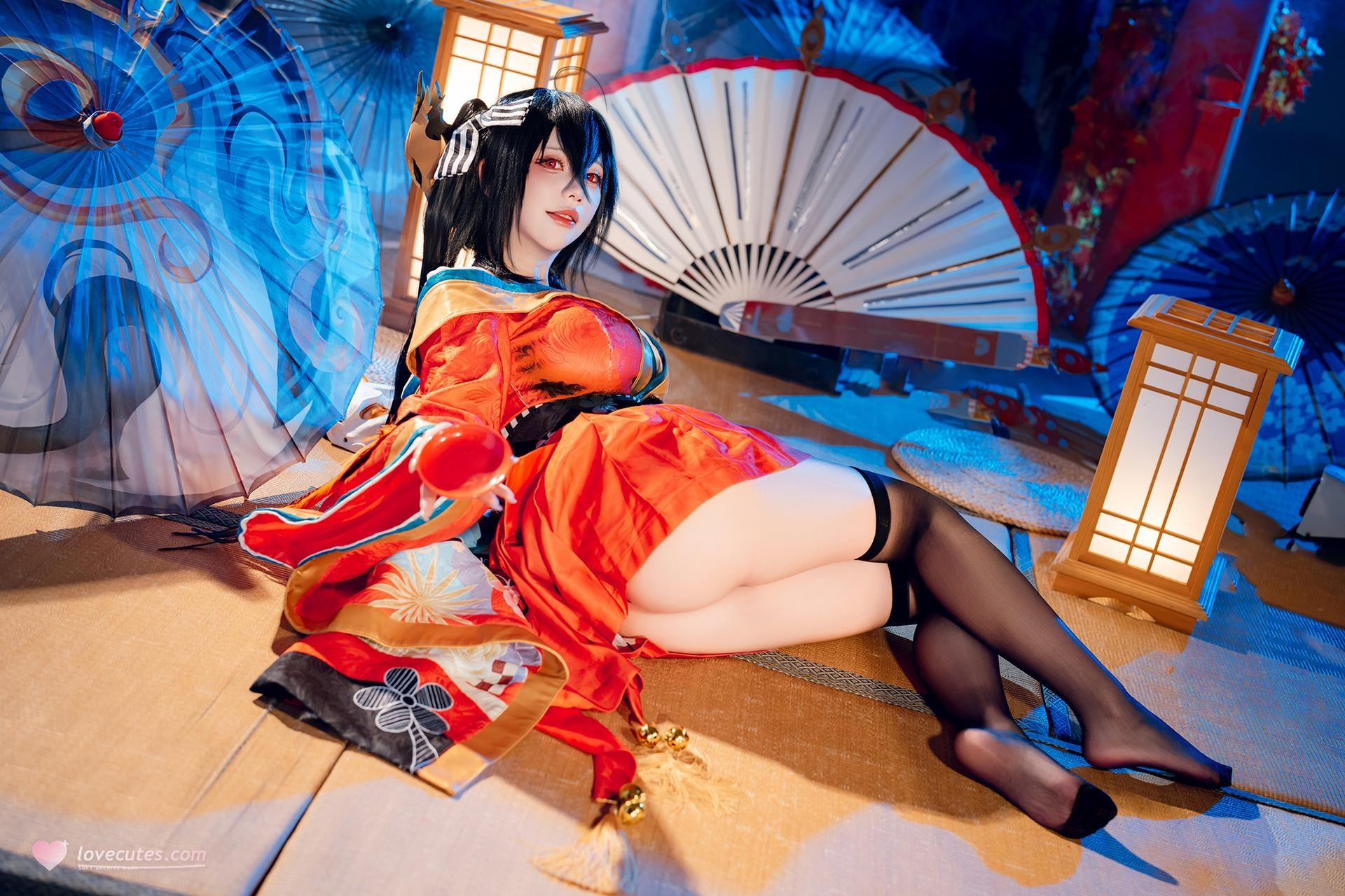 [Cosplay] Shiyi Zhi Xiongzai Ma - Taihou kimono shrine set 50P