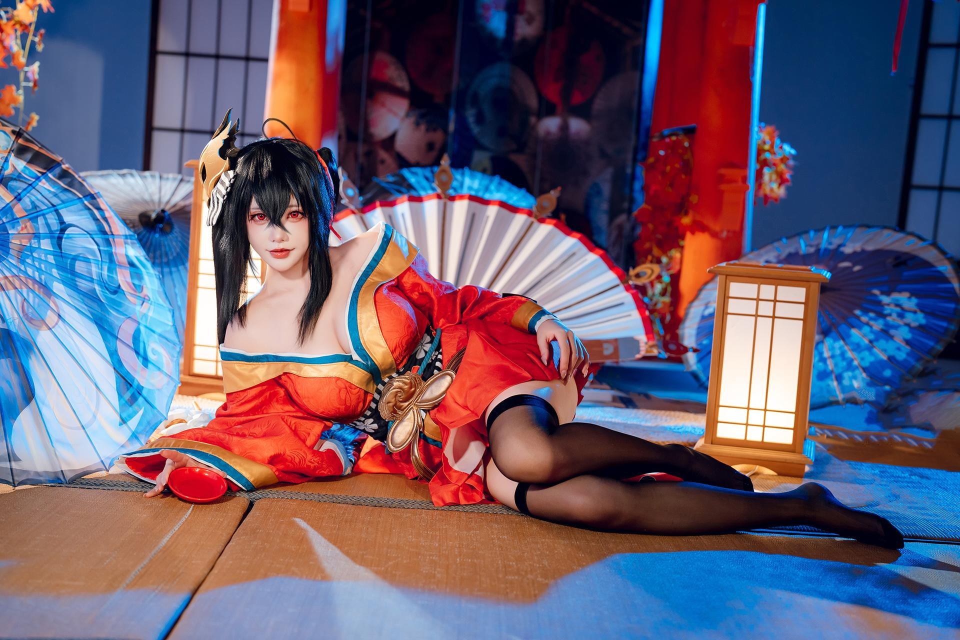 [Cosplay] Shiyi Zhi Xiongzai Ma - Taihou kimono shrine set 50P