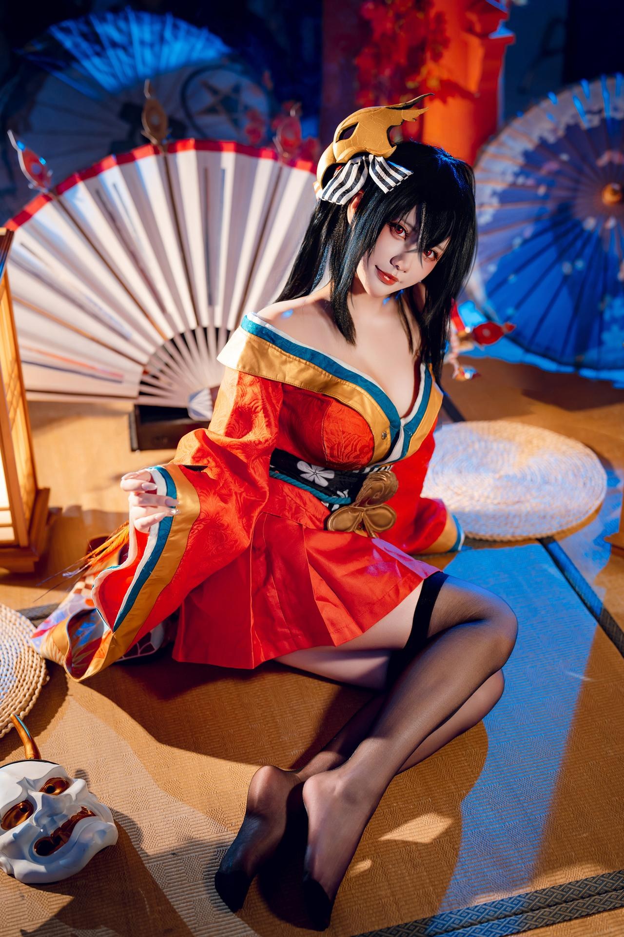 [Cosplay] Shiyi Zhi Xiongzai Ma - Taihou kimono shrine set 50P