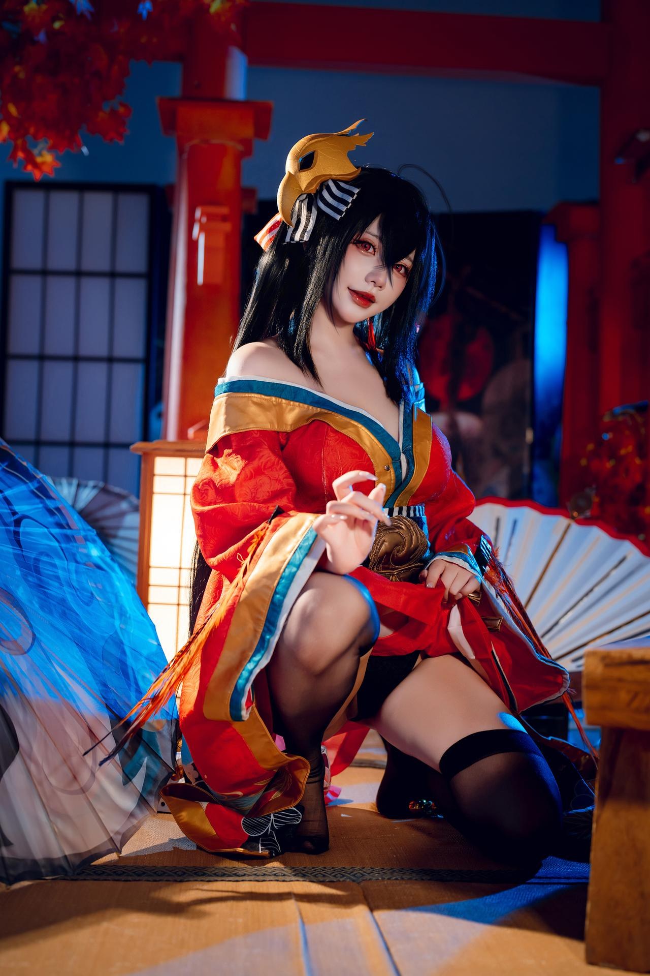 [Cosplay] Shiyi Zhi Xiongzai Ma - Taihou kimono shrine set 50P