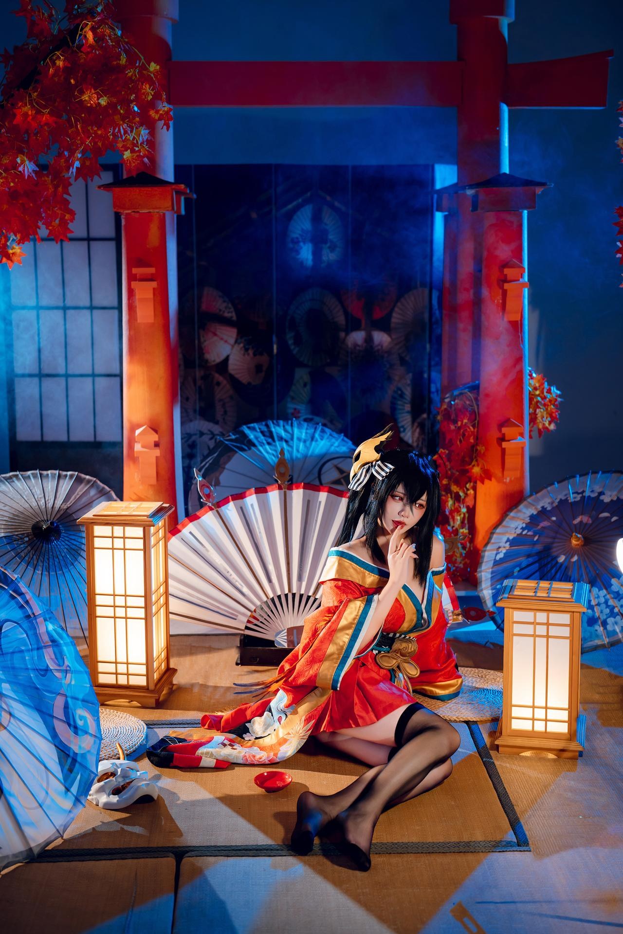 [cosplay] 是一只熊仔吗 - 大凤：大凤和服角色还原美腿大尺度 50P