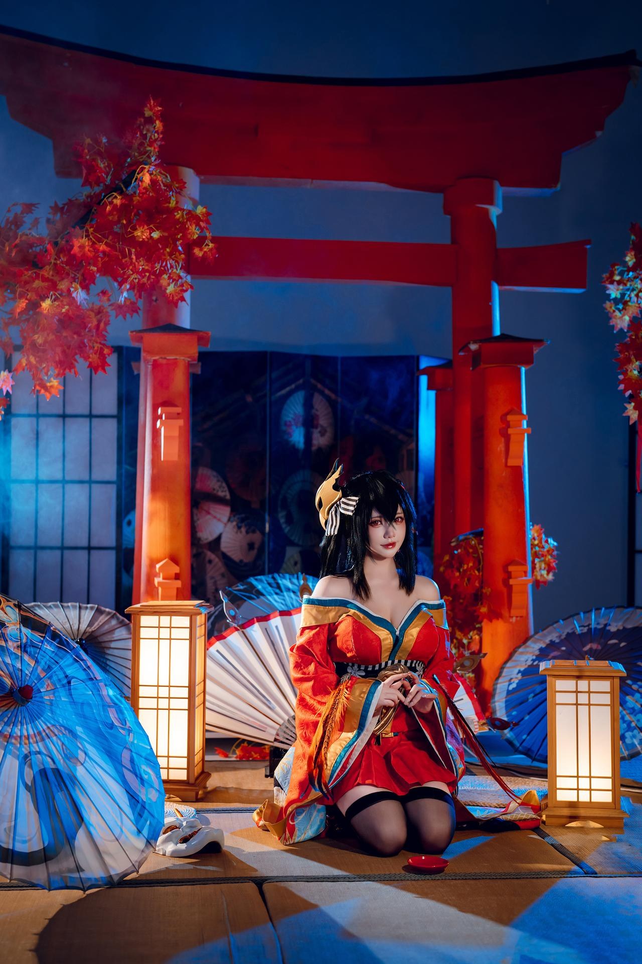 [cosplay] 是一只熊仔吗 - 大凤：大凤和服角色还原美腿大尺度 50P