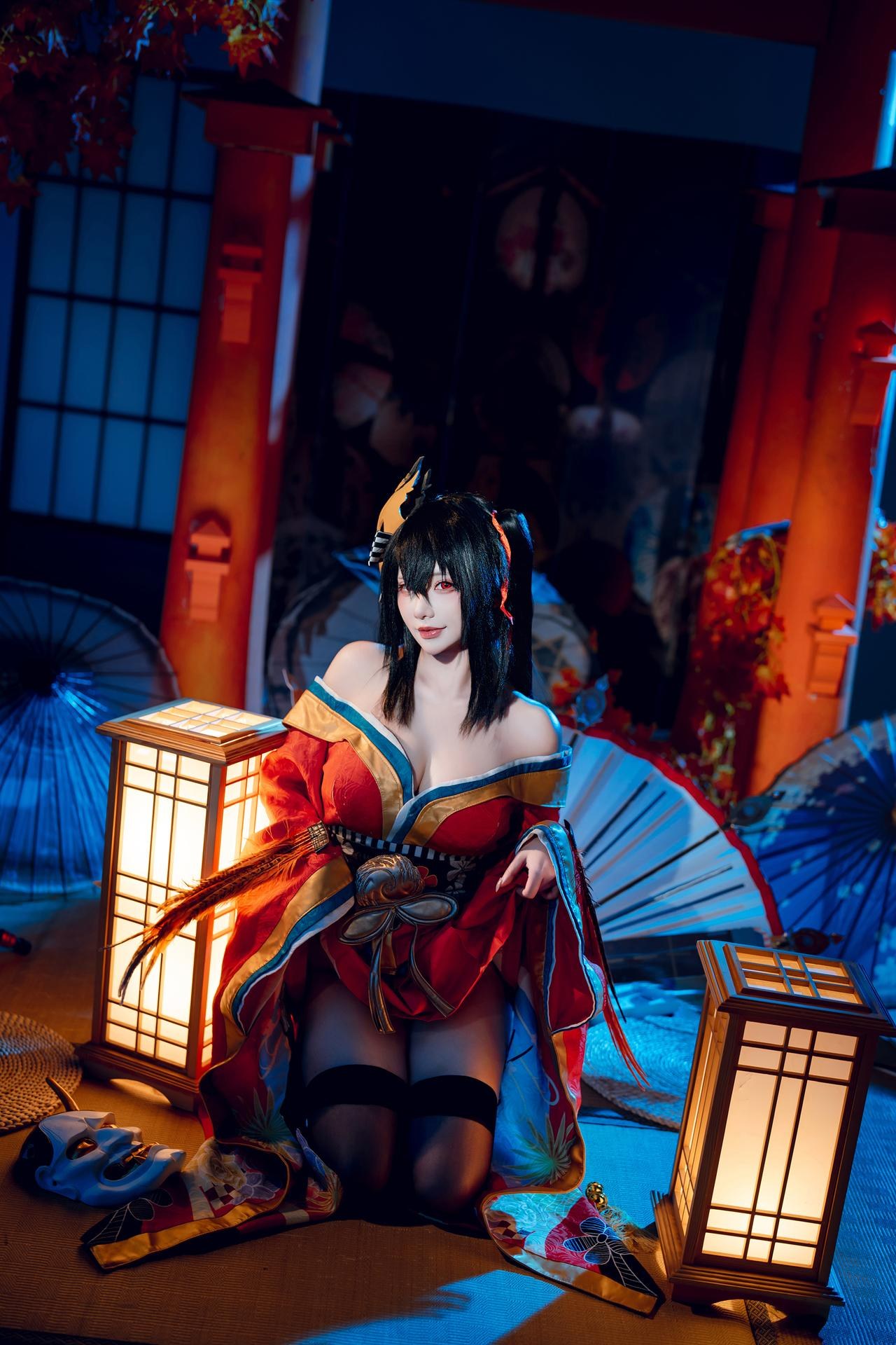[cosplay] 是一只熊仔吗 - 大凤：大凤和服角色还原美腿大尺度 50P