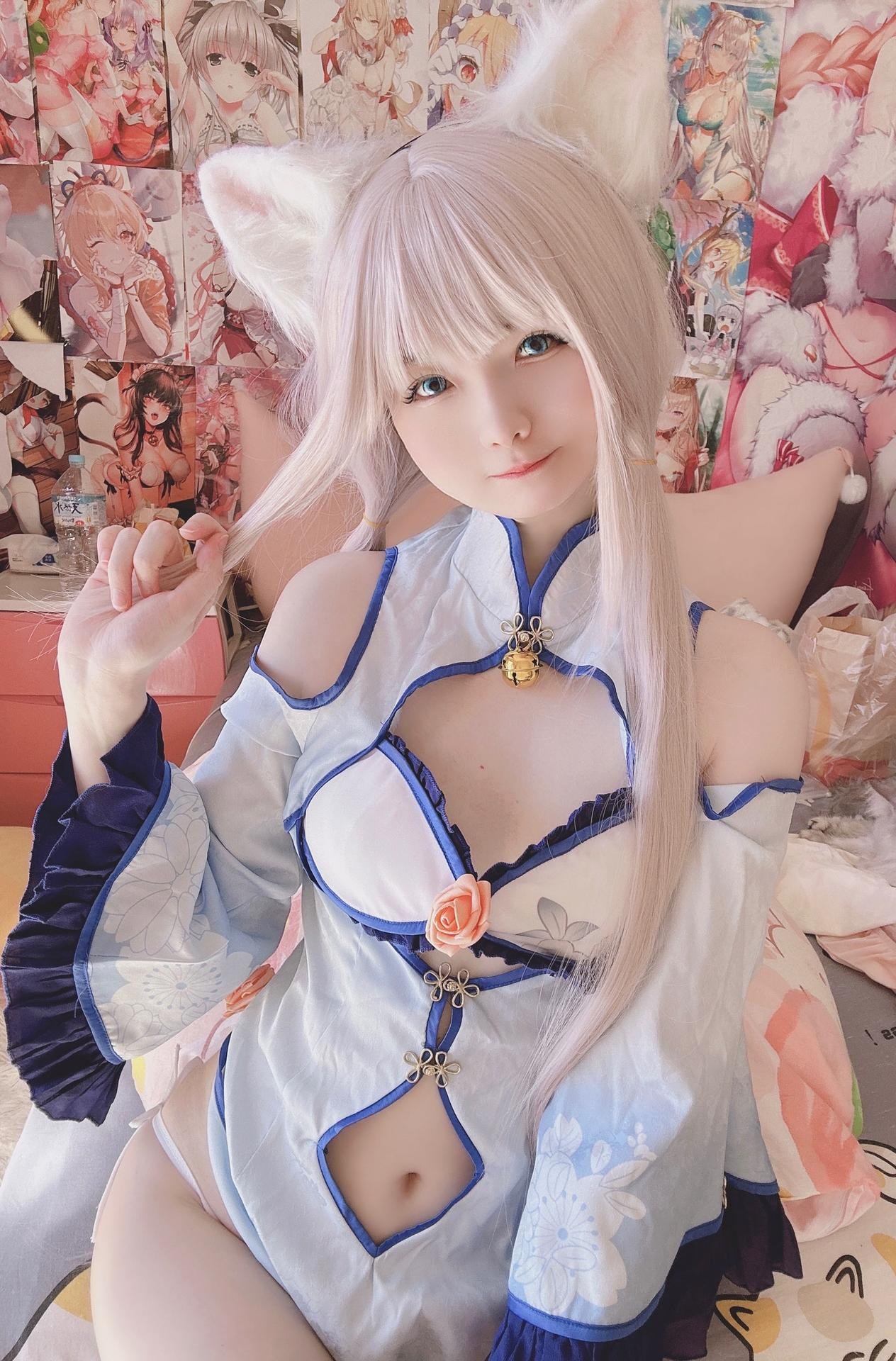 Xi Daidai - Qipao Xianglanzi bộ ảnh cosplay 14P1V