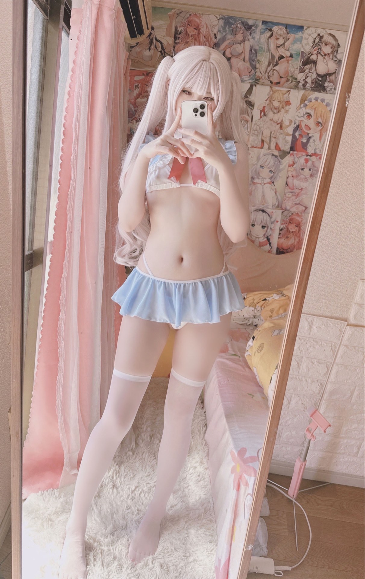 Xi Daidai - Bunny-ear Lingerie bộ ảnh người thật phong cách riêng tư 15P