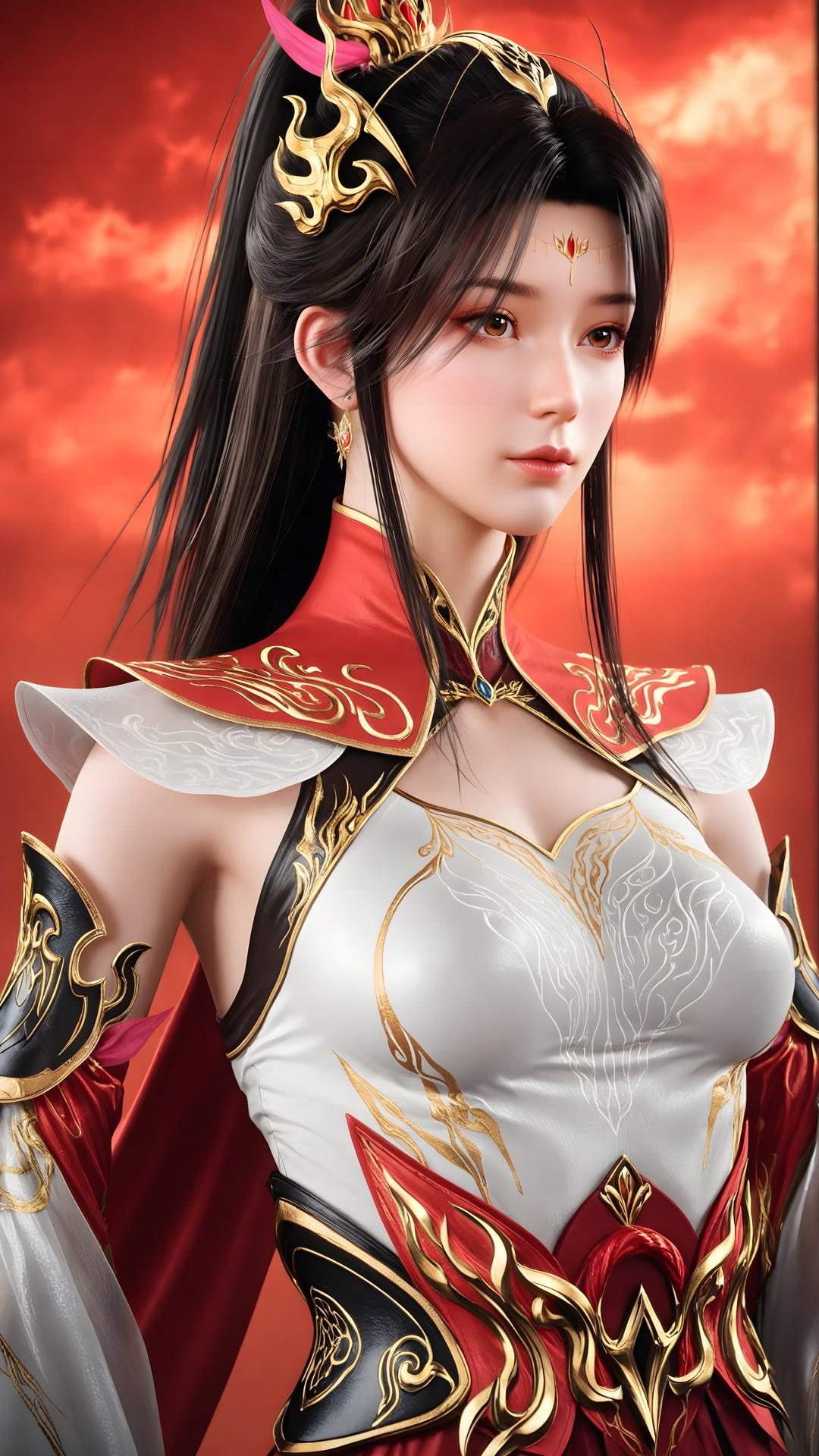 AI Generated Anime Girl - 대주재 샤오샤오 화이트 스타킹 갤러리 70P