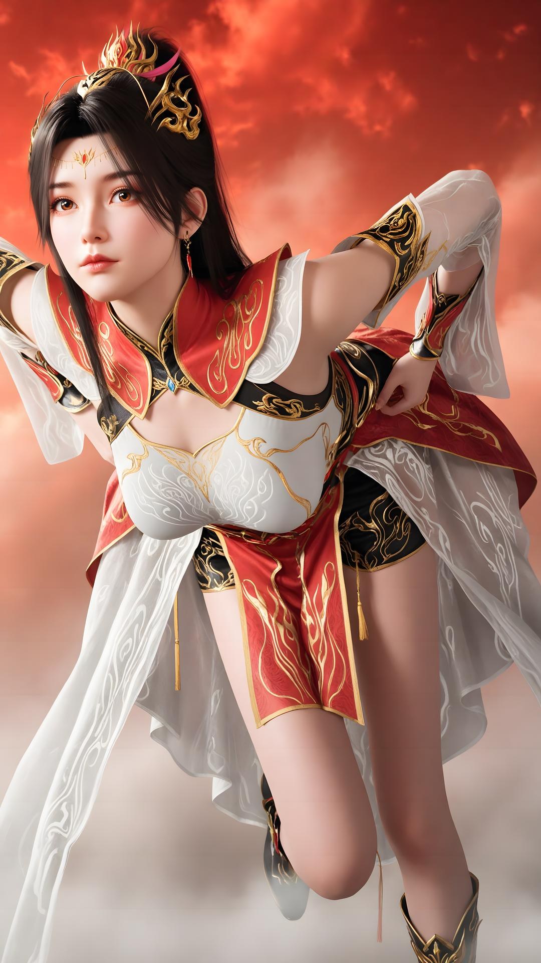 AI Generated Anime Girl - 대주재 샤오샤오 화이트 스타킹 갤러리 70P