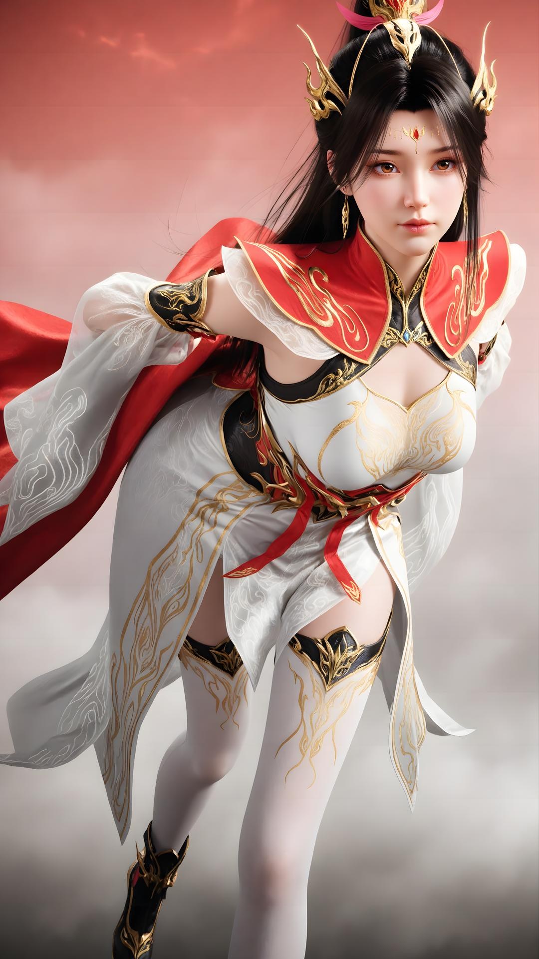 AI Generated Anime Girl - 대주재 샤오샤오 화이트 스타킹 갤러리 70P