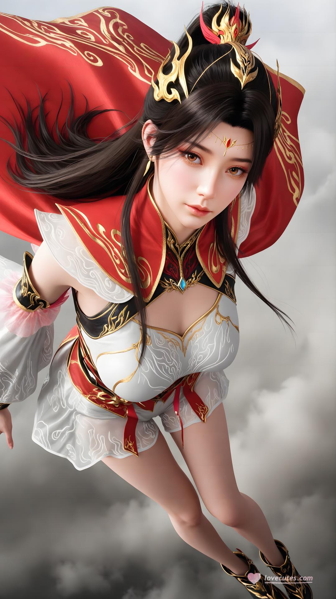 AI Generated Anime Girl - 대주재 샤오샤오 화이트 스타킹 갤러리 70P