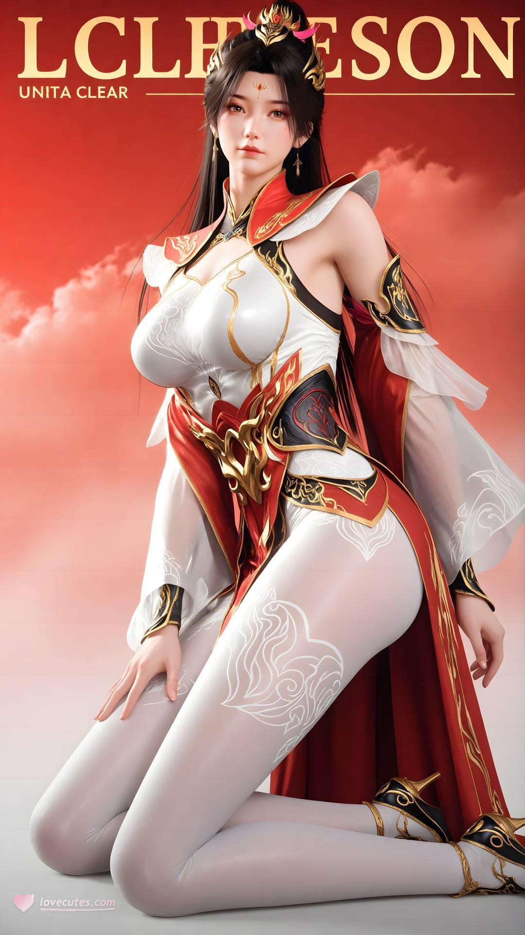 AI Generated Anime Girl - 대주재 샤오샤오 화이트 스타킹 갤러리 70P