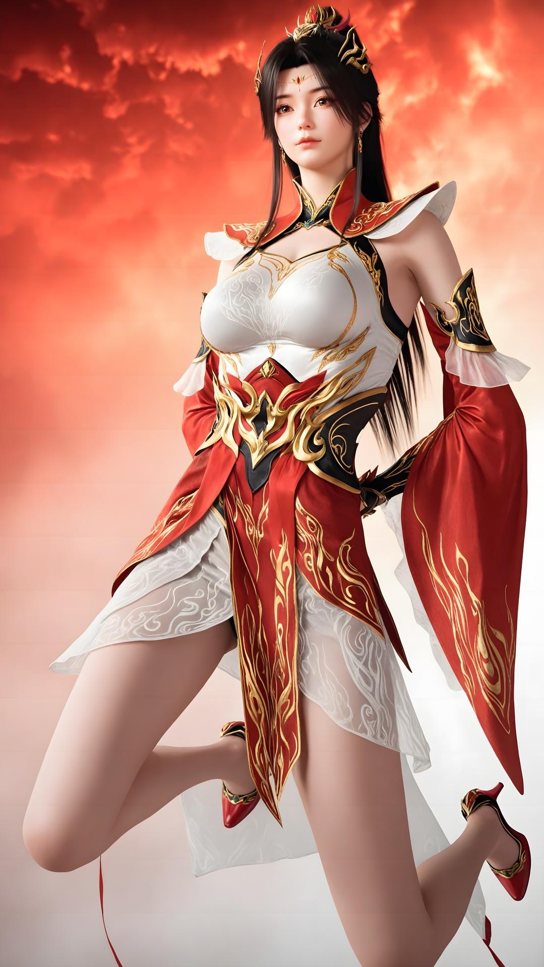 AI Generated Anime Girl - 대주재 샤오샤오 화이트 스타킹 갤러리 70P