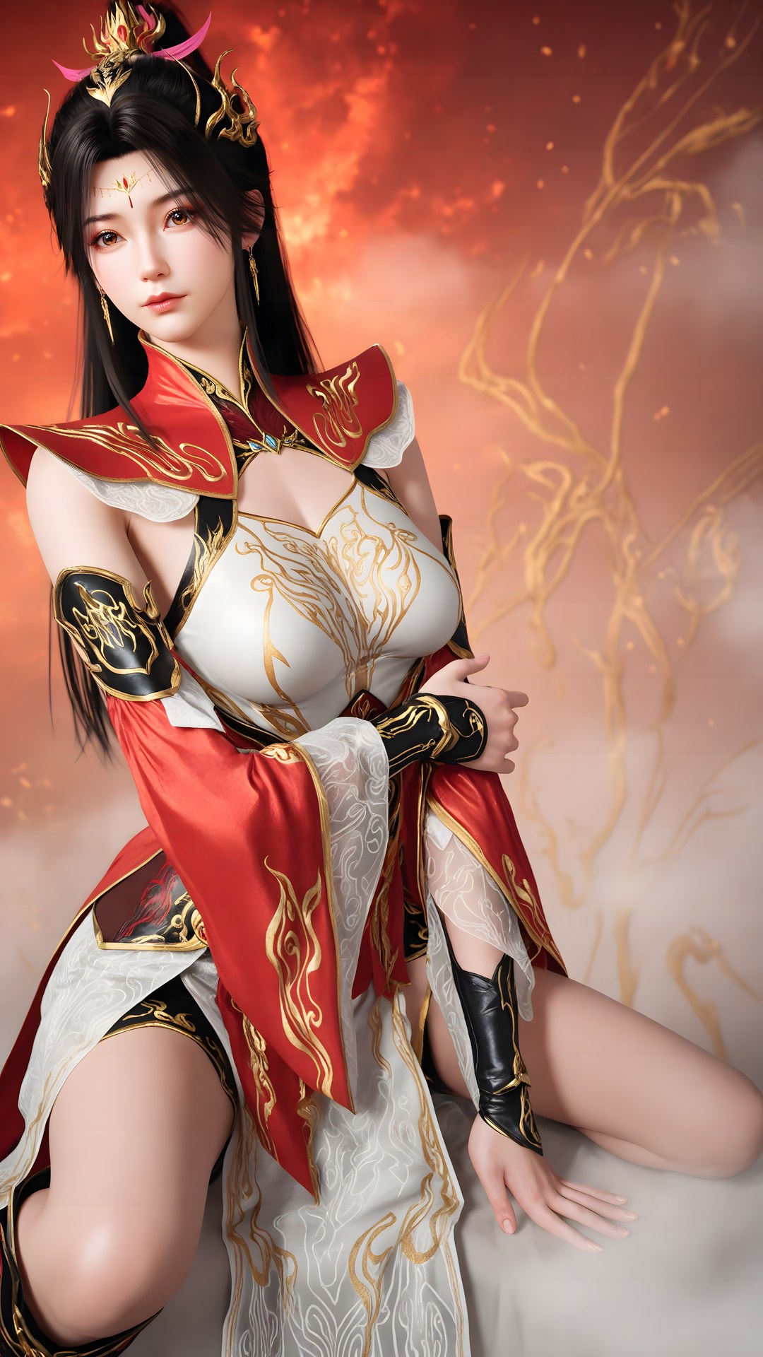 AI Generated Anime Girl - The Great Ruler Xiao Xiao ถุงน่องขาว 70P